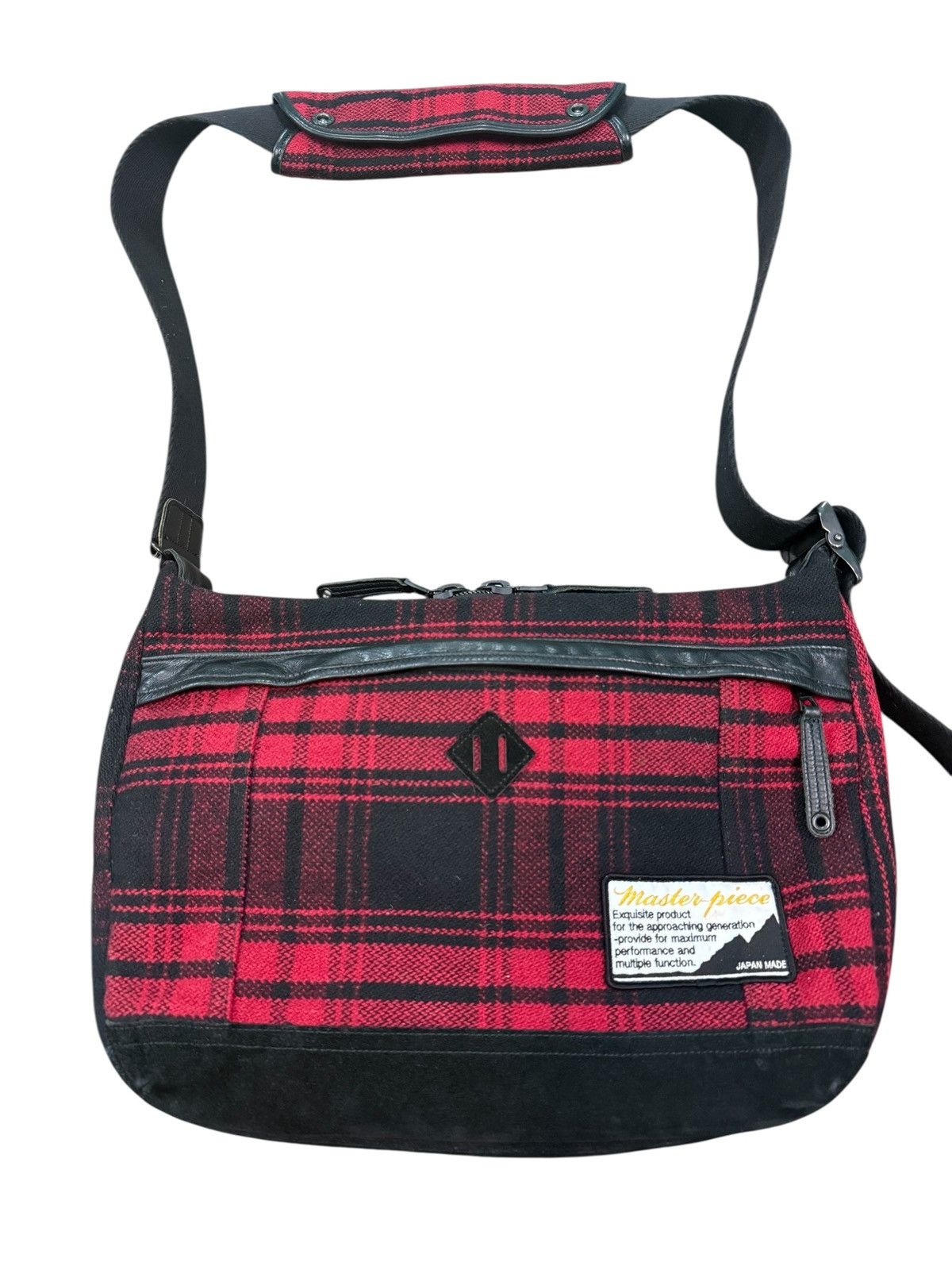 MasterPiece RARE MASTERPIECE PLAID WOOL MASSENGER BAG Size ONE SIZE - 3 Thumbnail