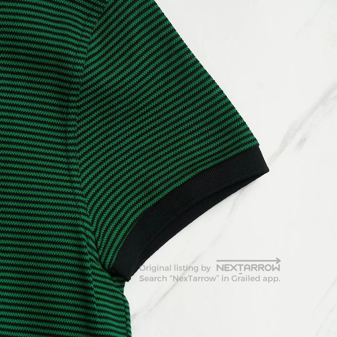 Saint Laurent Paris Saint Laurent Men's Embroidered Stripe Polo. Size US M / EU 48-50 / 2 - 3 Thumbnail