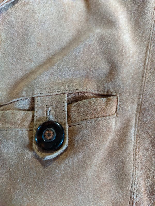 Vintage Albackens Light Brown Nubuck Leather Jacket Size US XL / EU 56 / 4 - 5 Thumbnail