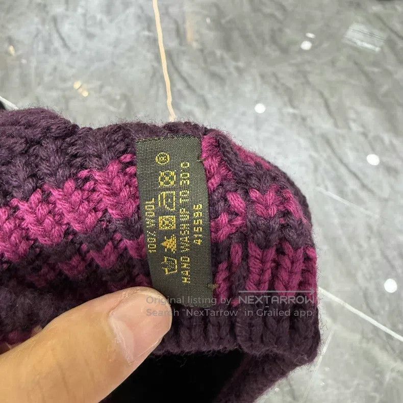 Louis Vuitton Louis Vuitton Purple wool scarf Size ONE SIZE - 3 Thumbnail