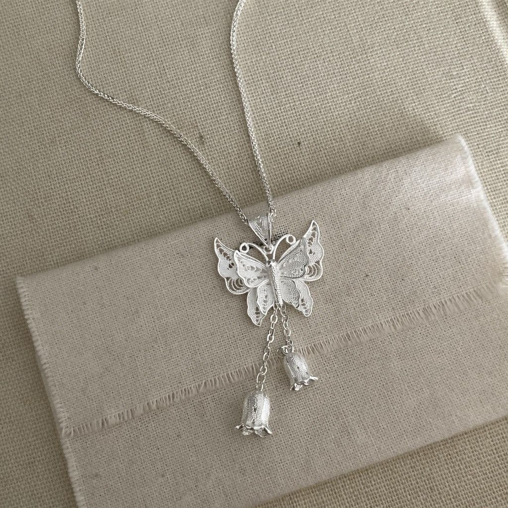 Other Whispering Butterfly · Silver Necklace Size ONE SIZE - 3 Thumbnail