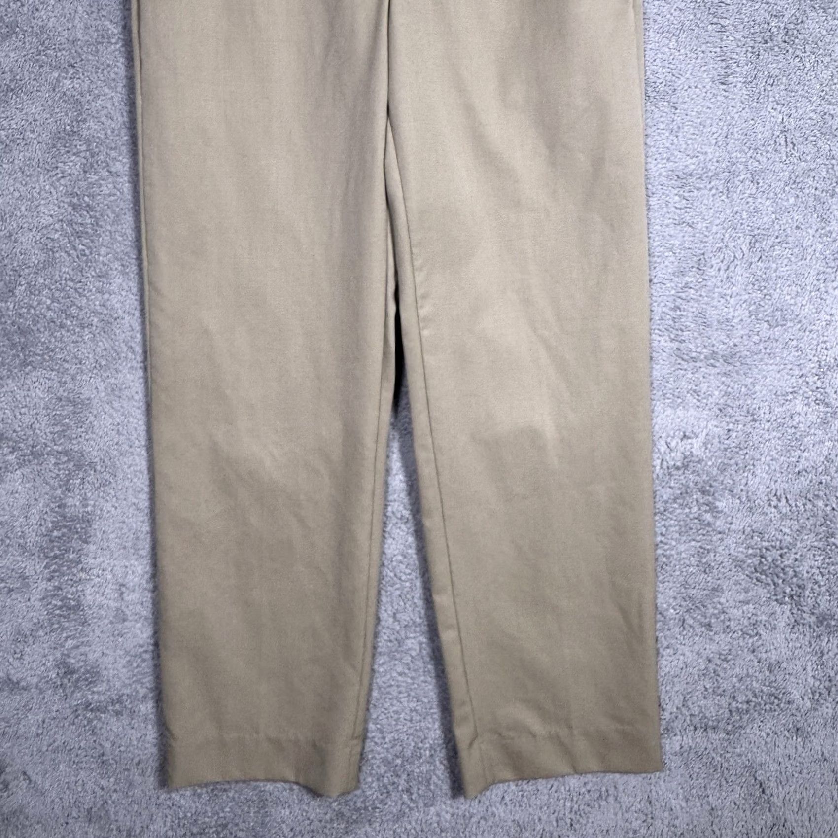 Brooks Brothers Brooks Brothers 346 Madison Fit Pants Men 33x30 100% Wool Dress Pants Beig e Flat Front Office Size US 34 / EU 50 - 2 Thumbnail