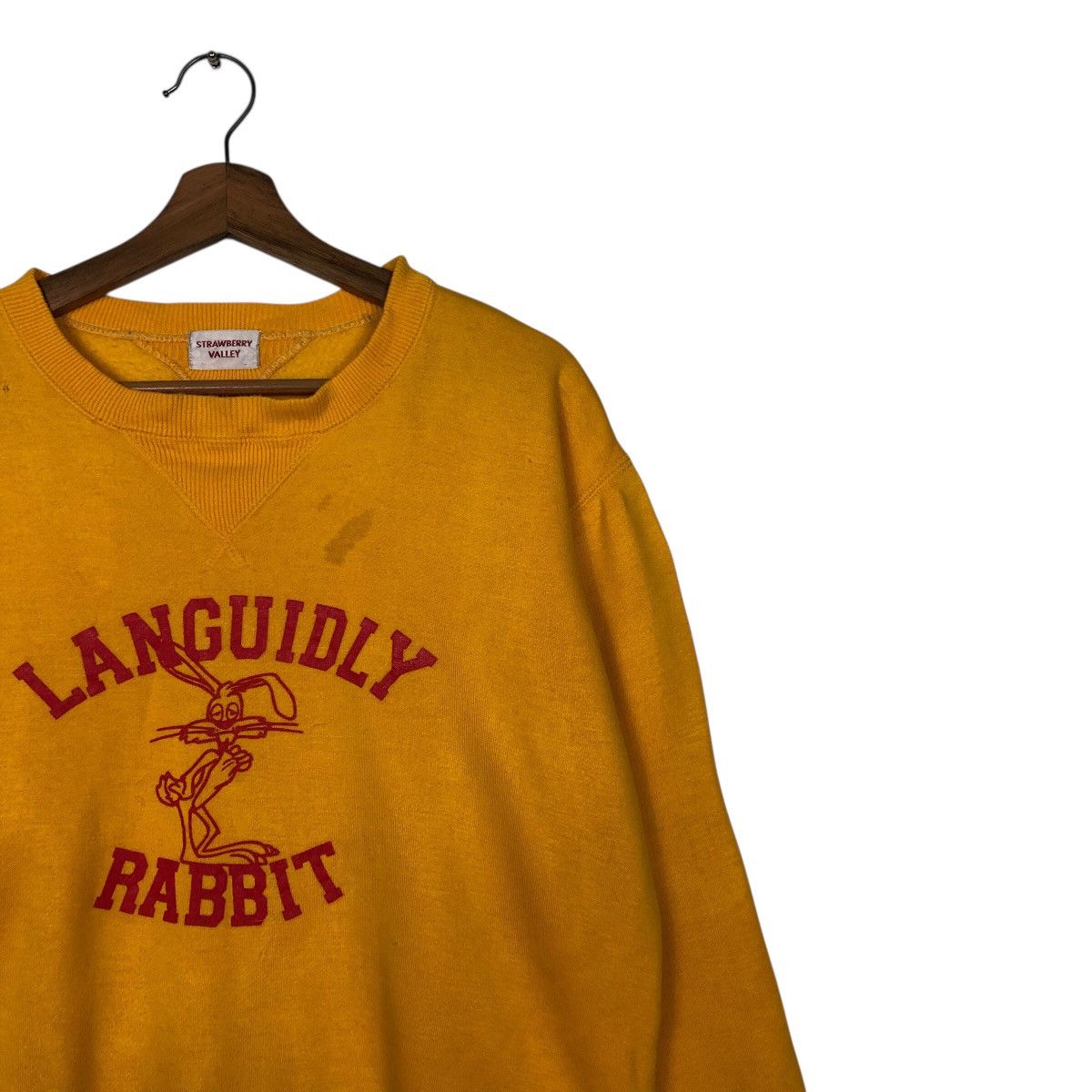 Japanese Brand × Vintage 📌Vintage Sweatshirt Languidly Rabbit Big Logo Animation Size US M / EU 48-50 / 2 - 7 Thumbnail