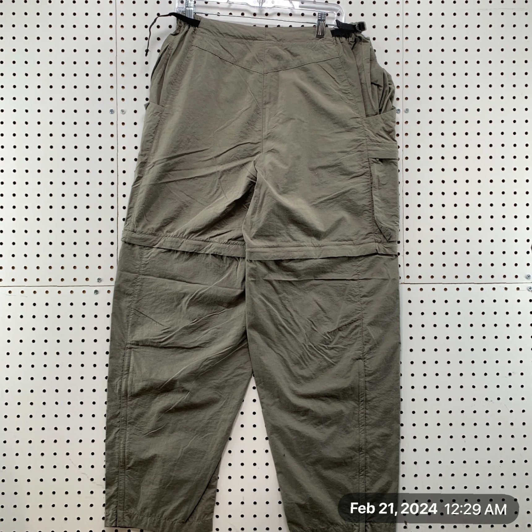 Vintage REI Convertible Cargo Pants Womens Large Beige Outdoor 30x30 Size 36" / US 14 / IT 50 - 6 Thumbnail