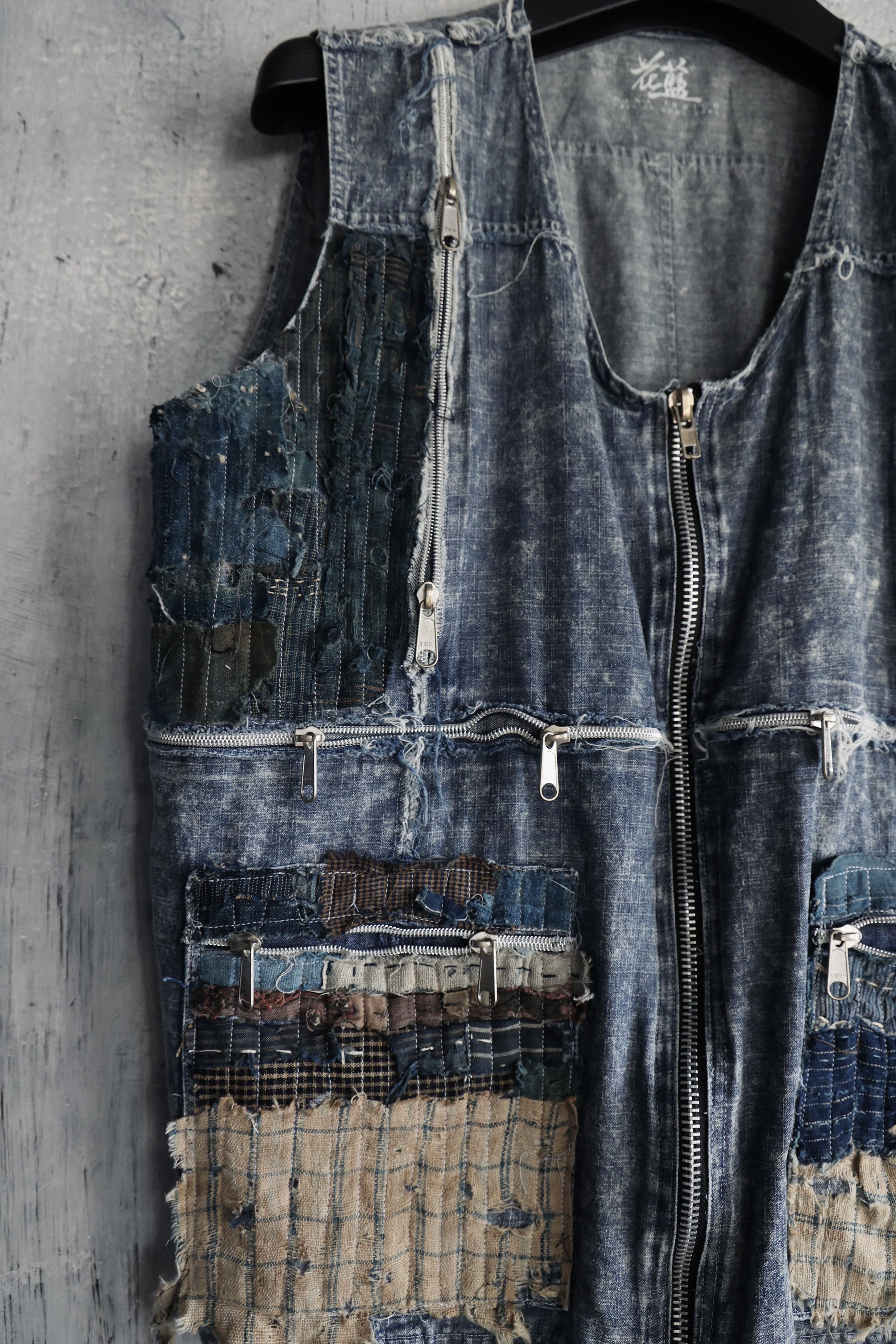Hana Indigo Denim vest Boro the vintage japan textiles Size US S / EU 44-46 / 1 - 4 Thumbnail