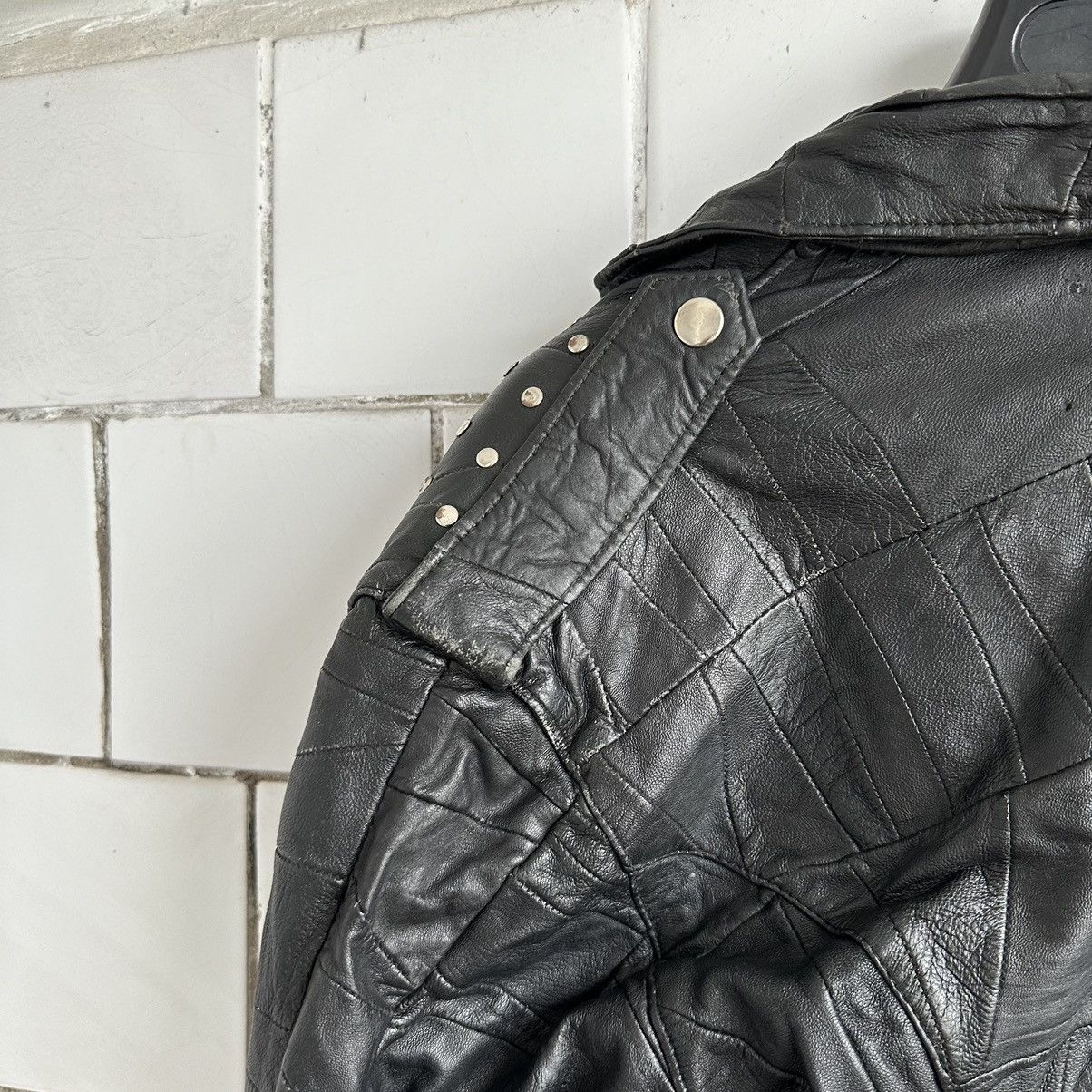 Japanese Brand × Vintage Vintage Japanese Style Moto Leather Jacket Style USA Y2K 90s Size M / US 6-8 / IT 42-44 - 10 Thumbnail