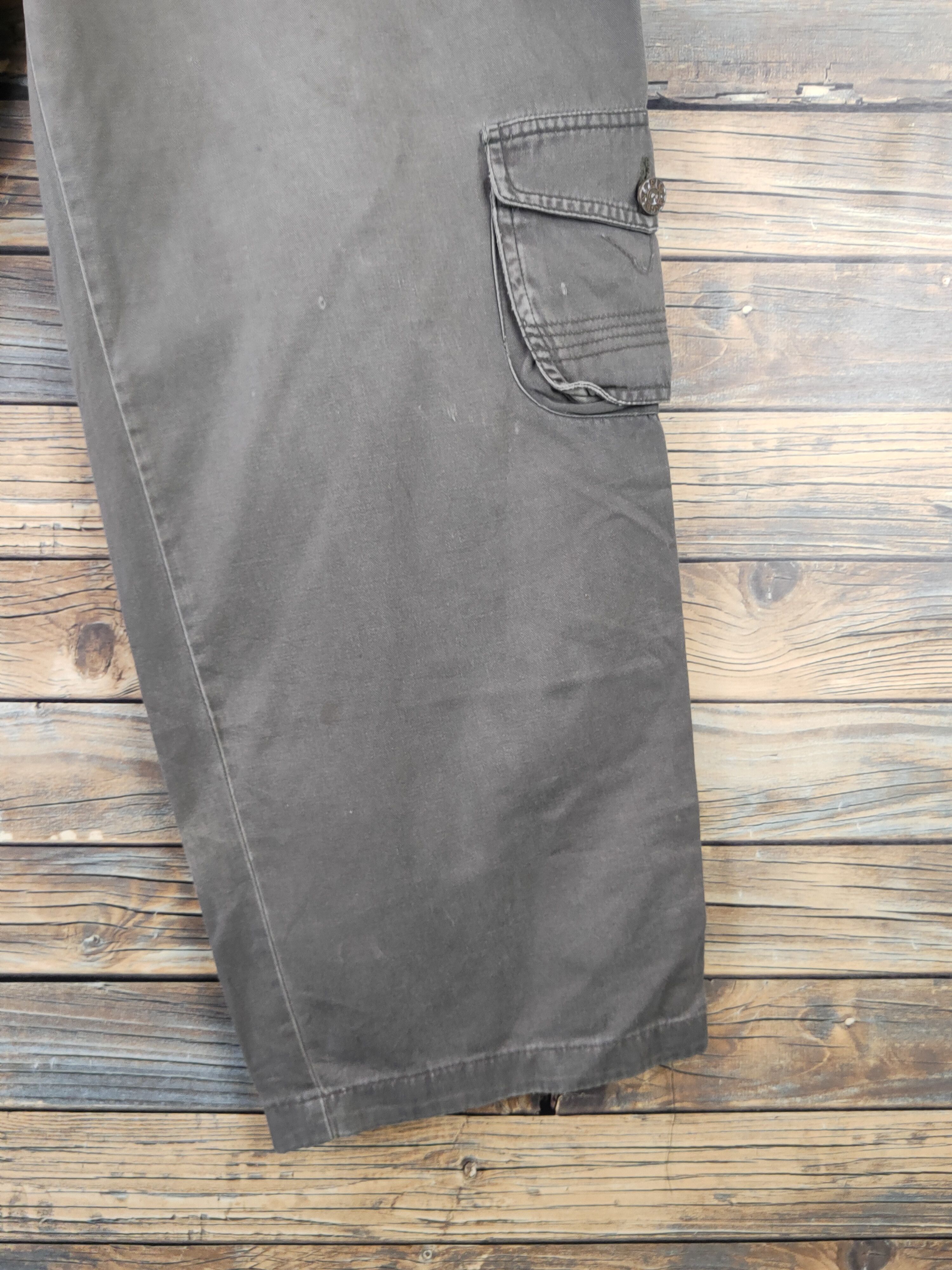Japanese Brand DLL Bang Bang Olive Multipocket Tactical Cargo Pants #272 Size US 36 / EU 52 - 7 Thumbnail