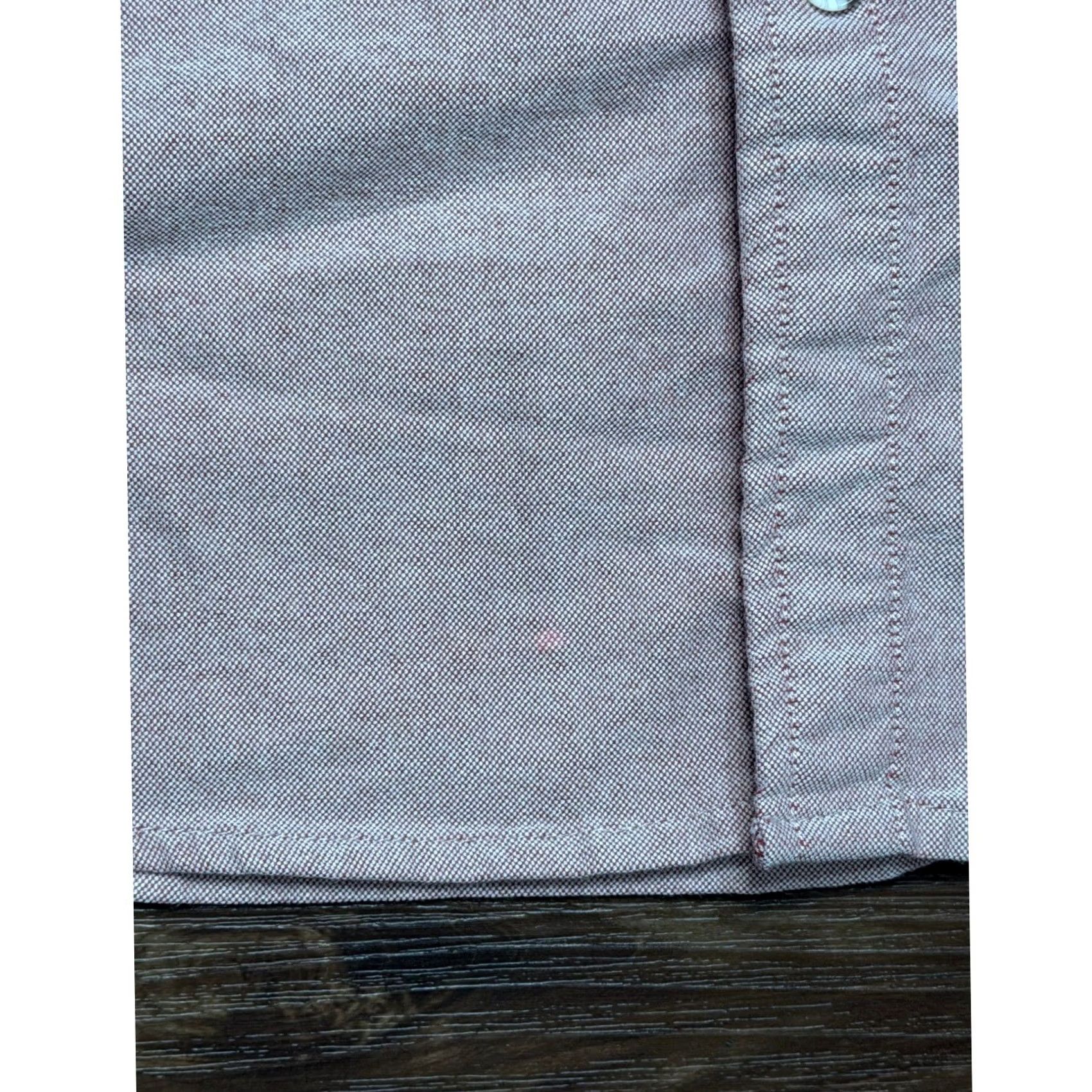 Pinko Free Fly Shirt Short Sleeve Button Down Bamboo Pink Heathered L Sz L Size US L / EU 52-54 / 3 - 7 Thumbnail