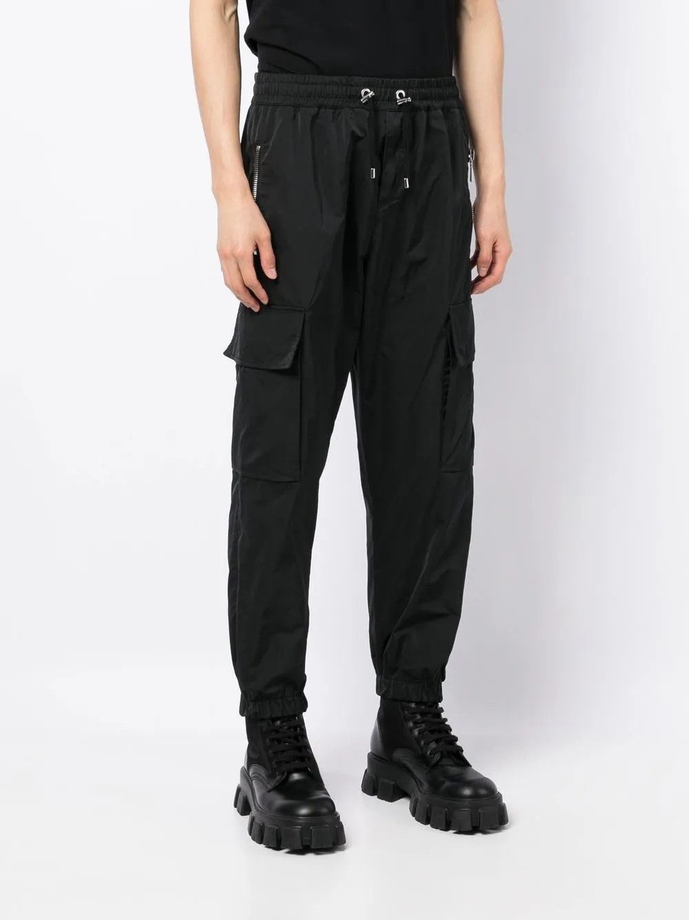 Balmain o1y0426 Cargo Pant in Black Size US 34 / EU 50 - 2 Thumbnail