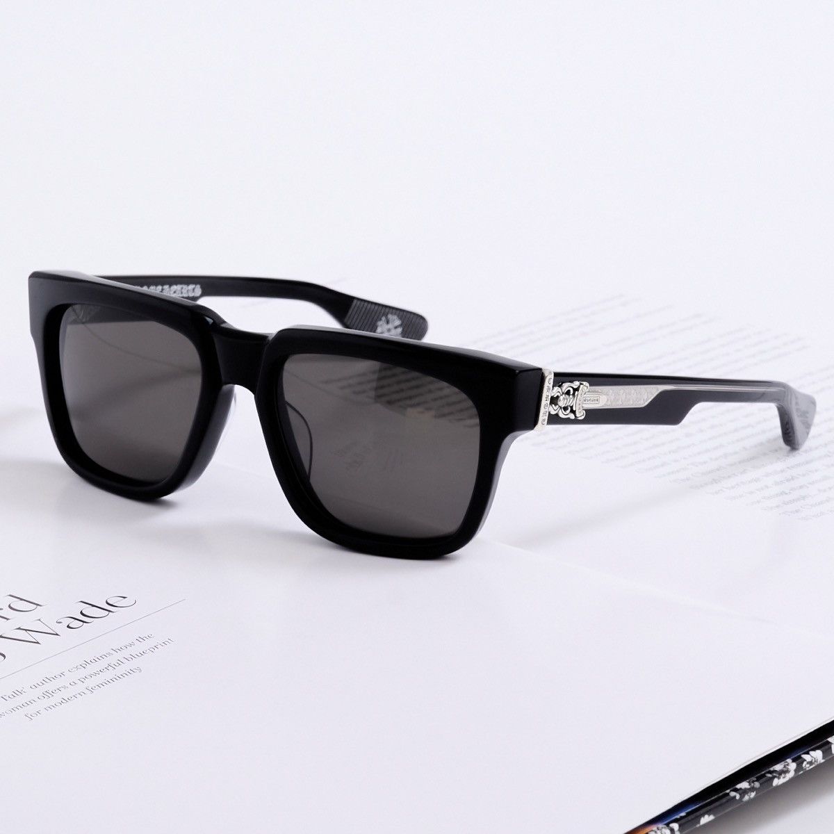 Chrome Hearts CHROME HEARTS BOX-OFFICER MATTE BLACK SUNGLASSES Size ONE SIZE - 2 Thumbnail