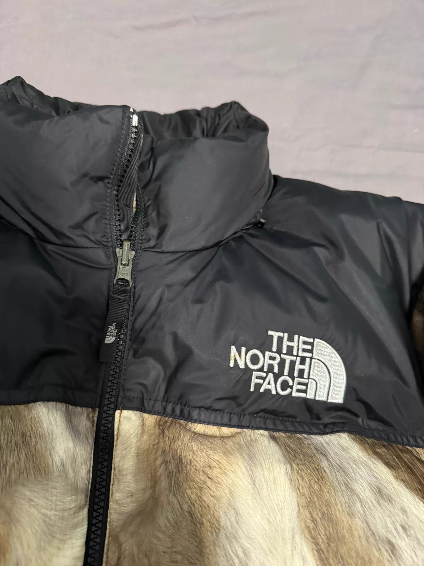 The North Face TNF Nuptse Jacket Fur Horsehair Down Mint Size US M / EU 48-50 / 2 - 3 Thumbnail