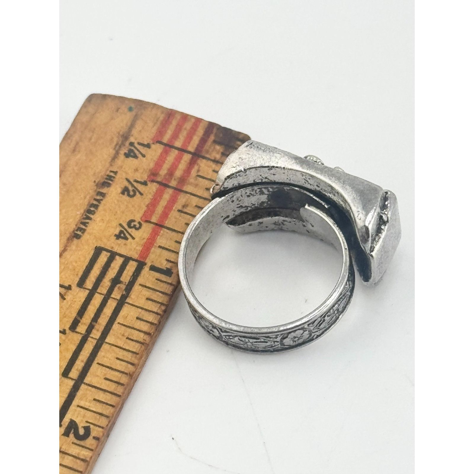 Vintage Vintage adjustable silver tone ring Size ONE SIZE - 5 Thumbnail