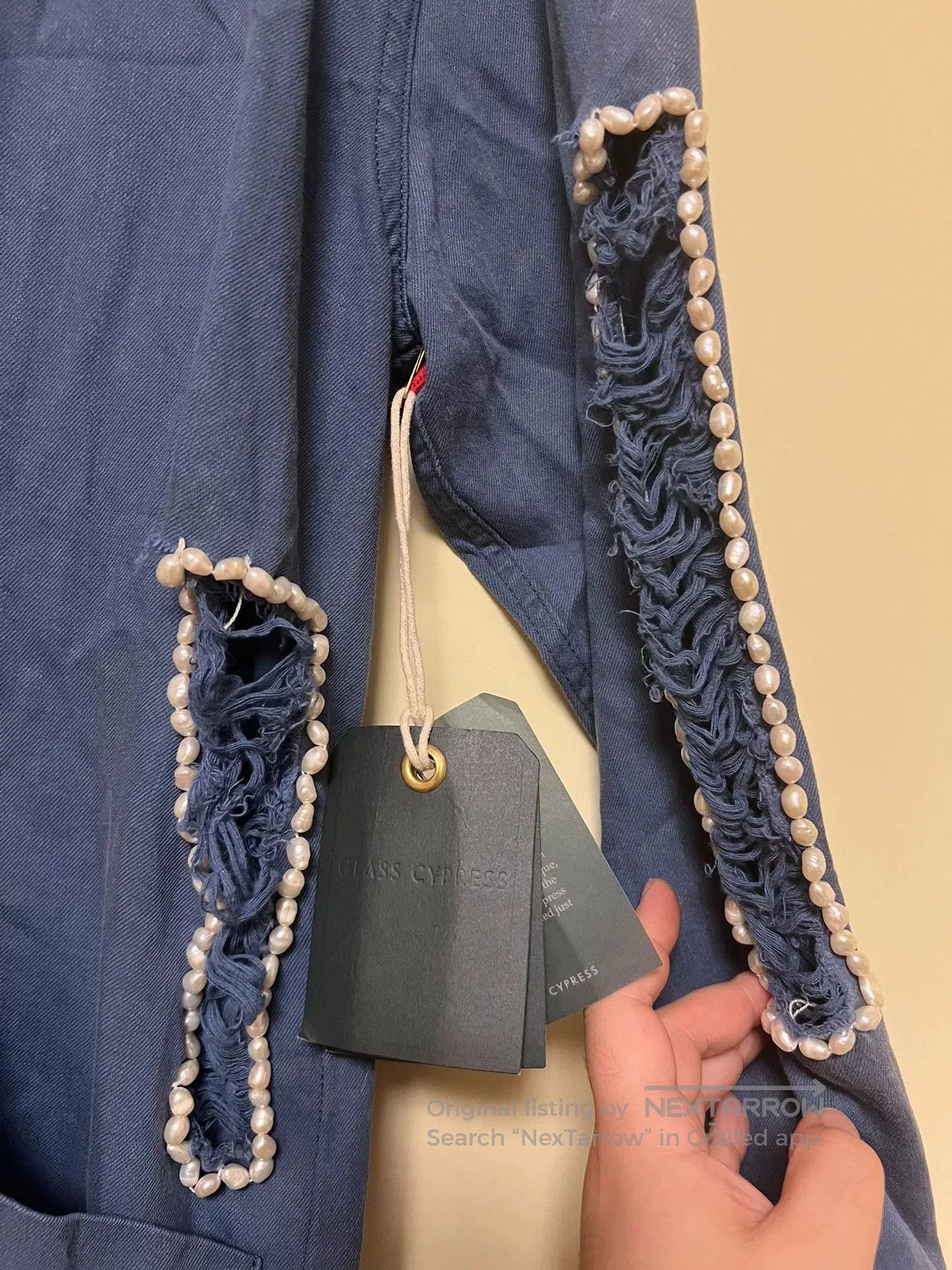 Other Long Shirt Coat with Pearl Details. Size L / US 10 / IT 46 - 5 Thumbnail