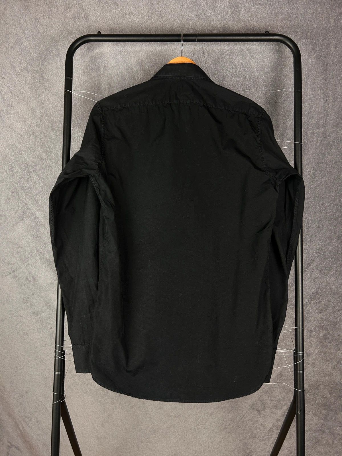 Designer × Saint Laurent Paris Saint Laurent Paris black shirt basic classic Made in Italy Size US M / EU 48-50 / 2 - 2 Thumbnail