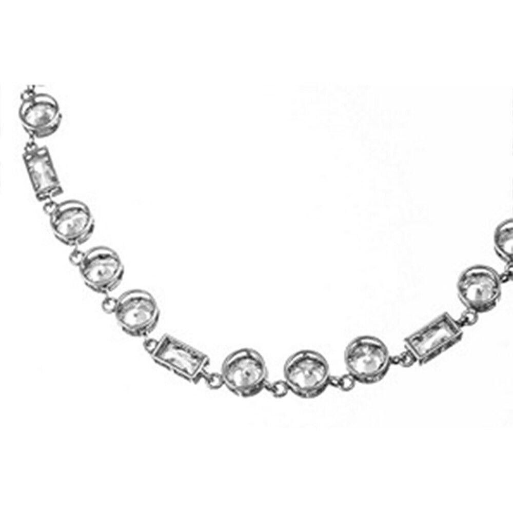 Designer Round and Baguette Bezel Set CZ Eternity Size ONE SIZE - 3 Thumbnail