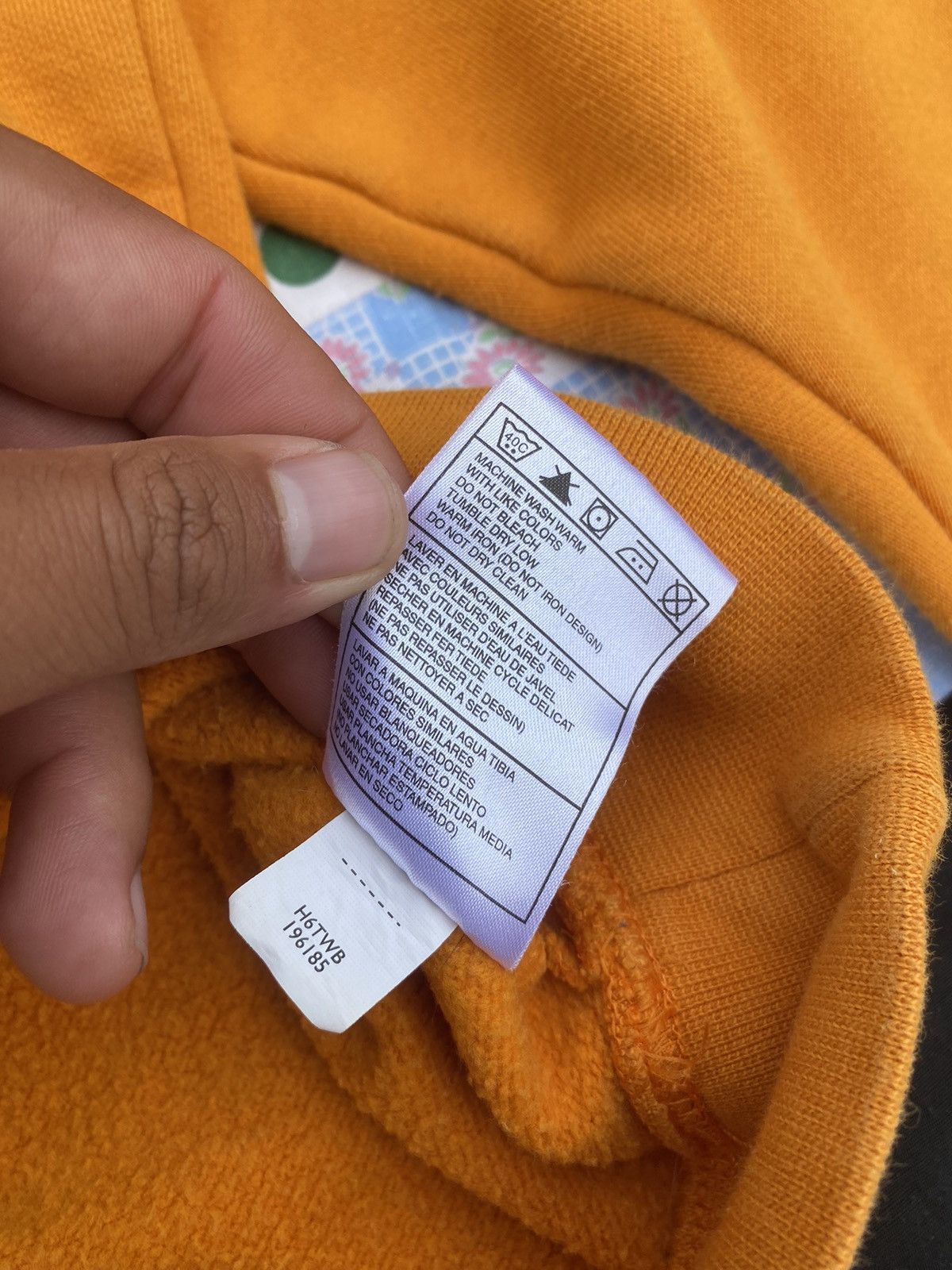 Nike × Vintage Vintage Y2k Nike Mustard Yellow Hoodie Size US L / EU 52-54 / 3 - 6 Thumbnail