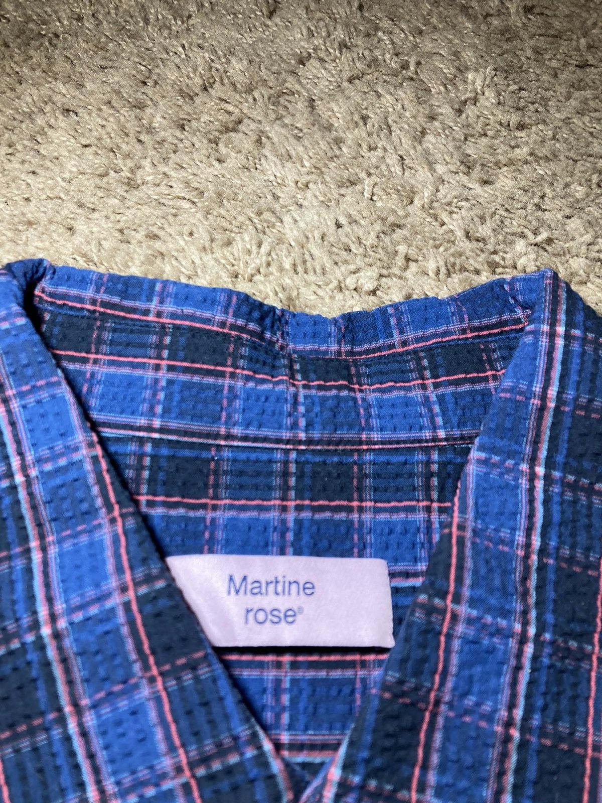 Martine Rose SS25 Martine Rose Lace Overshirt SSENSE 2025 Sex Logo Pocket Size US XL / EU 56 / 4 - 6 Thumbnail