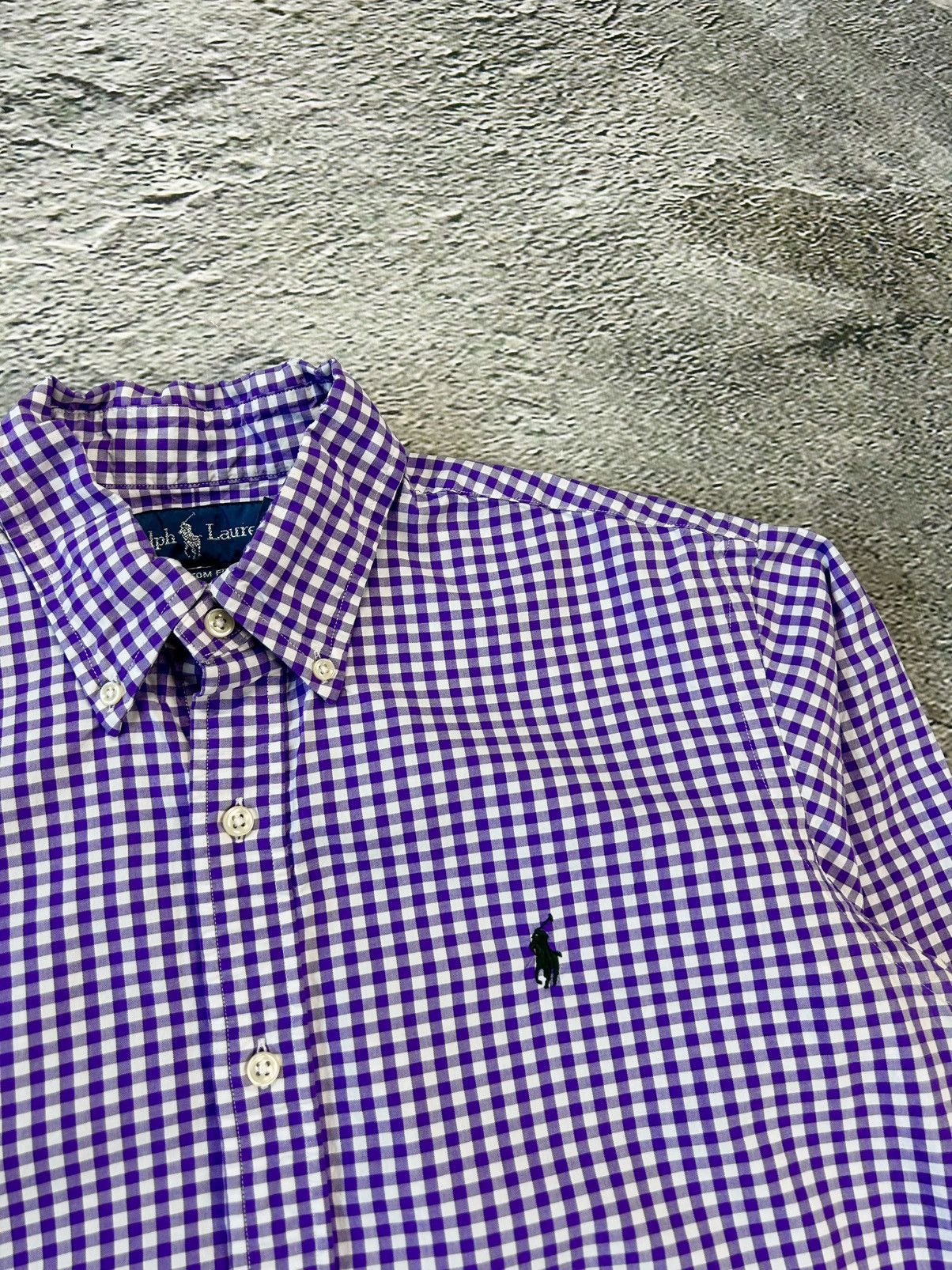 Polo Ralph Lauren × Ralph Lauren × Vintage Polo Ralph Lauren shirt button up longsleeve blue striped Size US M / EU 48-50 / 2 - 2 Thumbnail