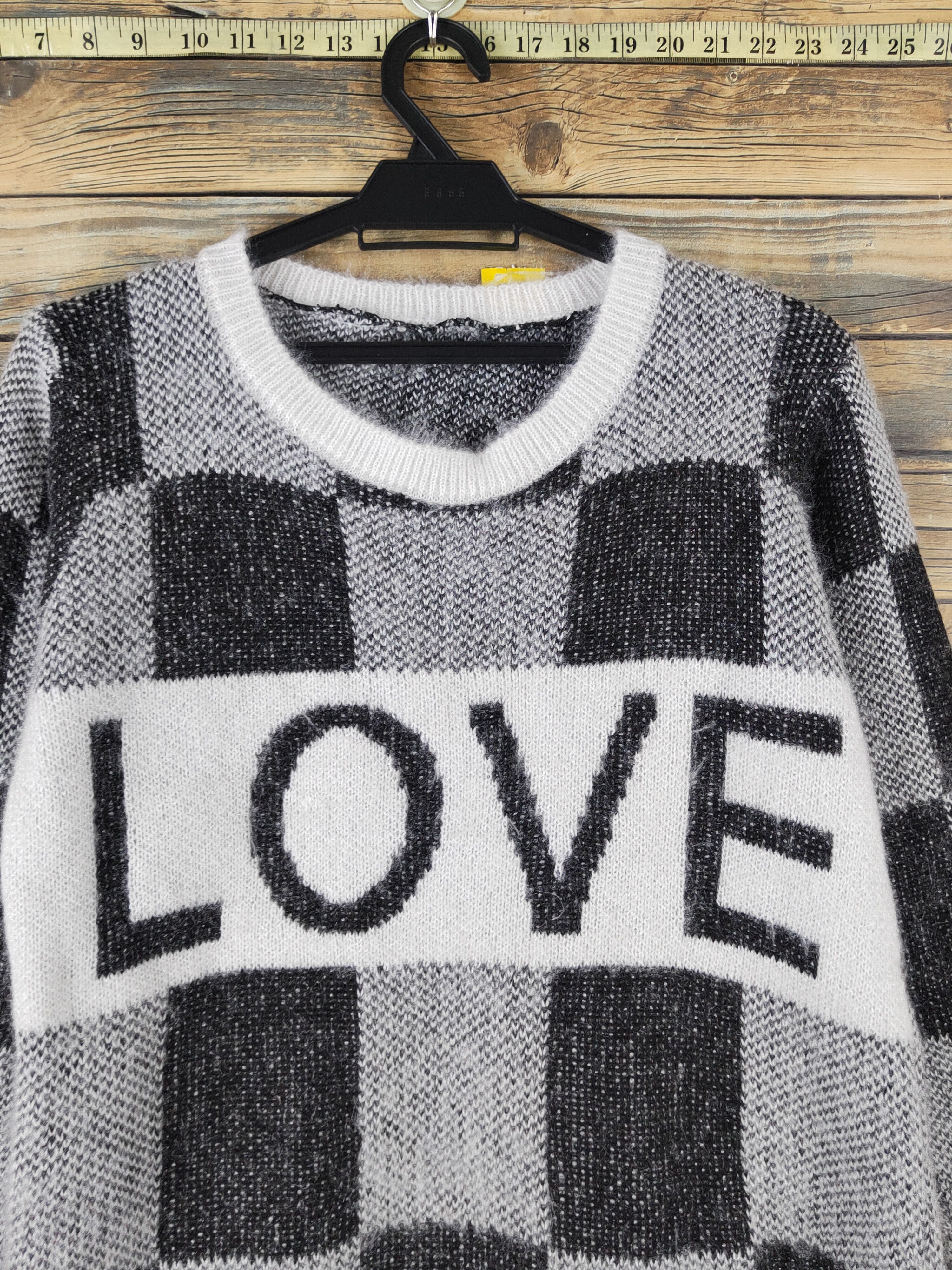 Homespun Knitwear Japanese Brand Black White Knitwear Sweatshirts #W1643 Size M / US 6-8 / IT 42-44 - 2 Thumbnail