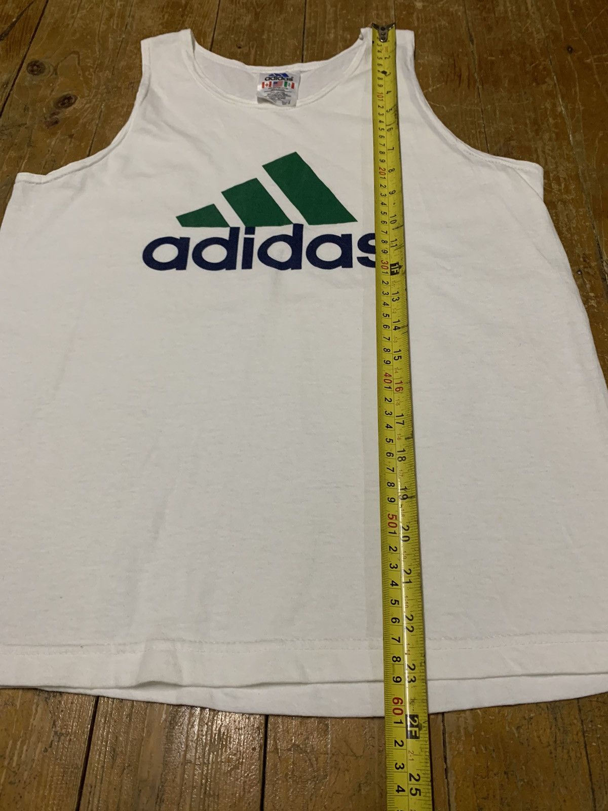 Adidas × Vintage Y2k Adidas Tank Top Big Logo Printed Tee Size US XS / EU 42 / 0 - 7 Thumbnail