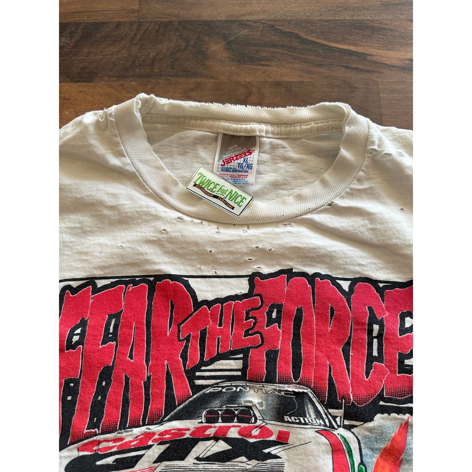 Jerzees 1996 Fear The Force 5 time Champion John Force Size XL Size US XL / EU 56 / 4 - 2 Thumbnail