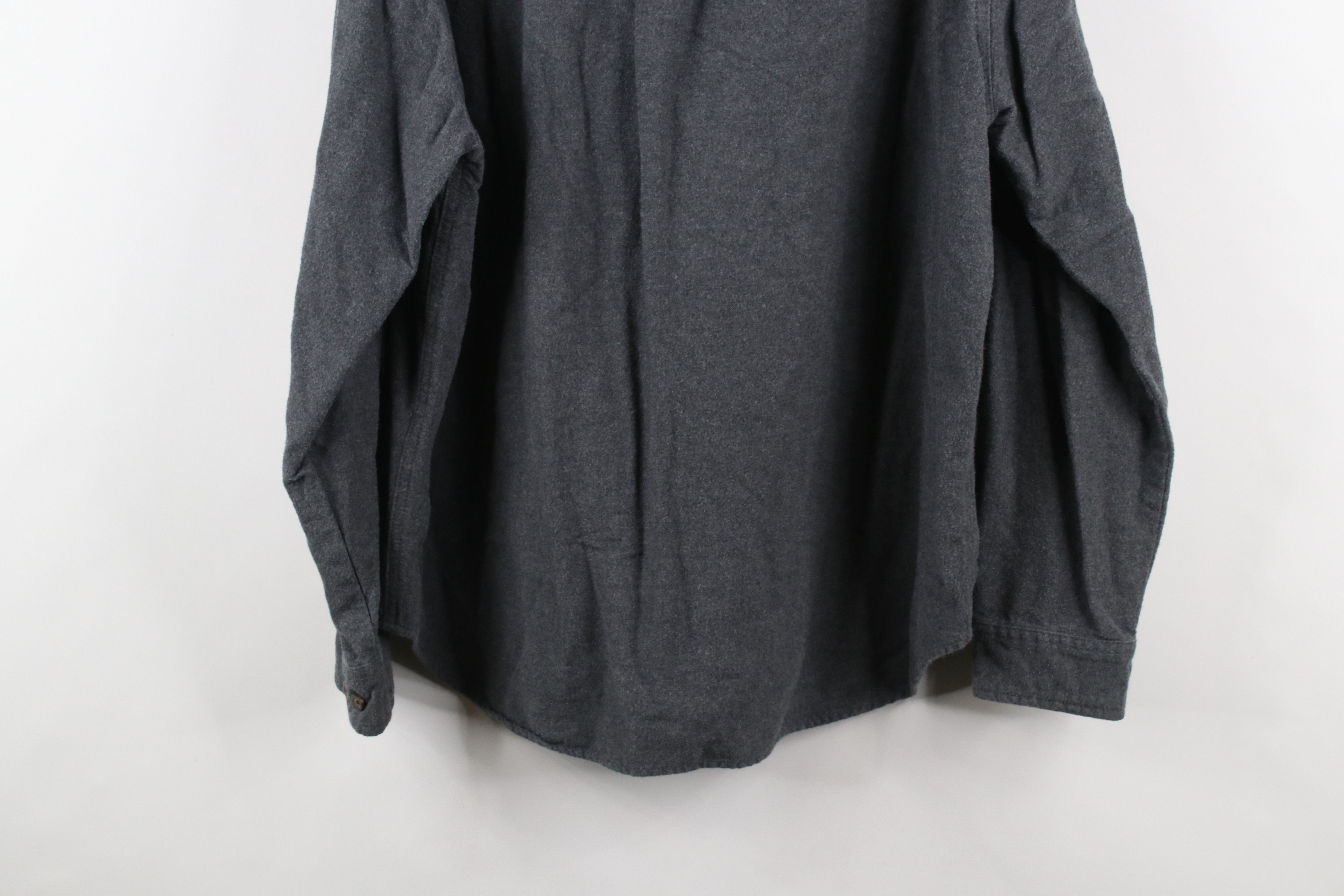 Eddie Bauer × Vintage Vintage Eddie Bauer Chamois Cloth Collared Button Shirt Gray Size US XL / EU 56 / 4 - 10 Thumbnail