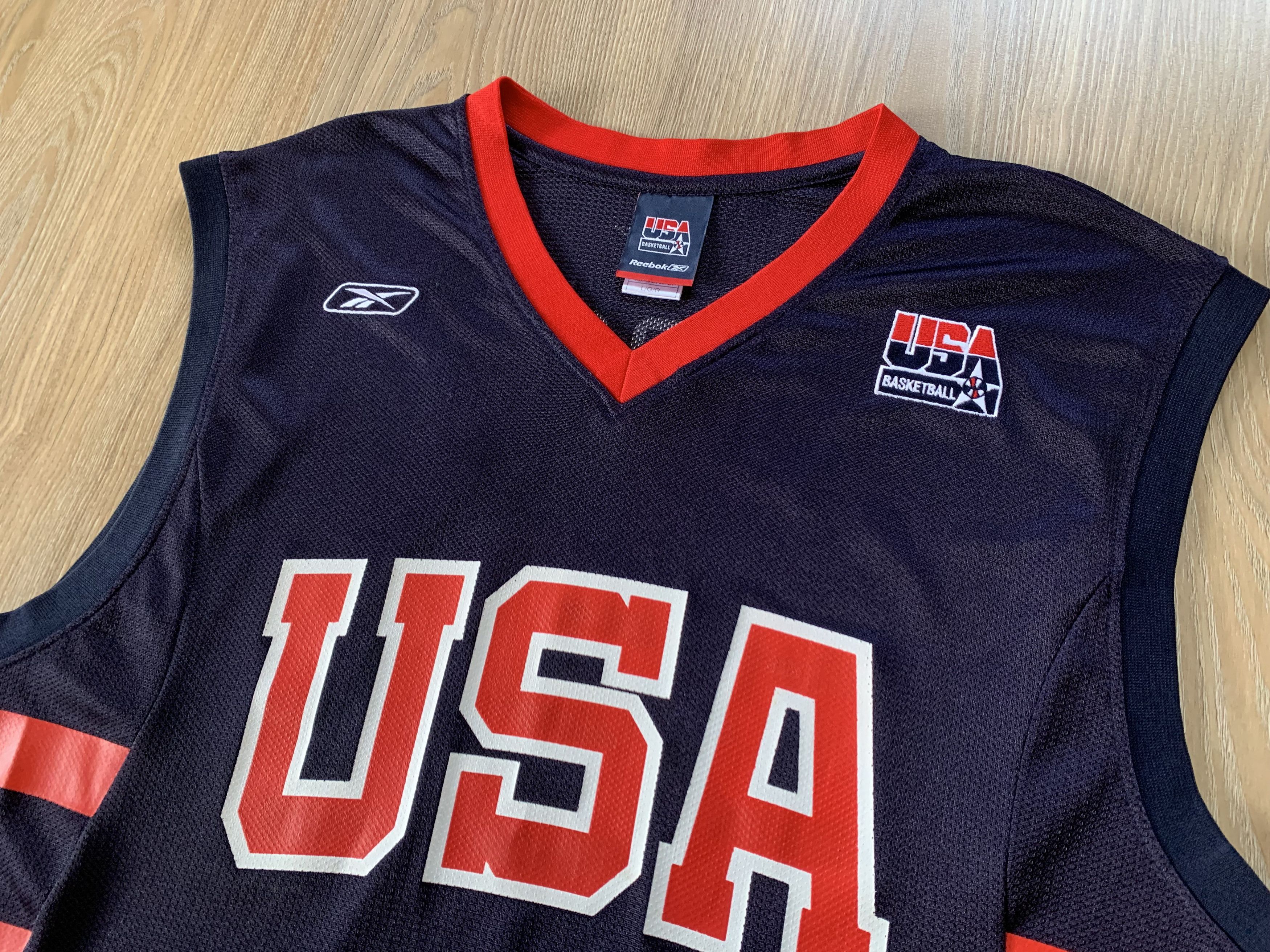 NBA × Reebok × Vintage Vintage Reebok USA Basketball Allen Iverson #4 Jersey Size US L / EU 52-54 / 3 - 2 Thumbnail