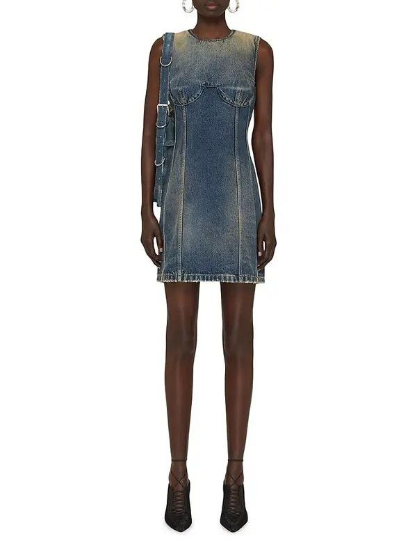 Givenchy o1loc1c0824 Dress in Denim Size L / US 10 / IT 46 - 2 Thumbnail