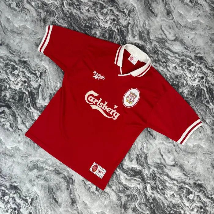 Reebok Vintage Reebok Liverpool 1996 1998 Home Shirt Soccer Jersey Size US M / EU 48-50 / 2 - 1 Thumbnail