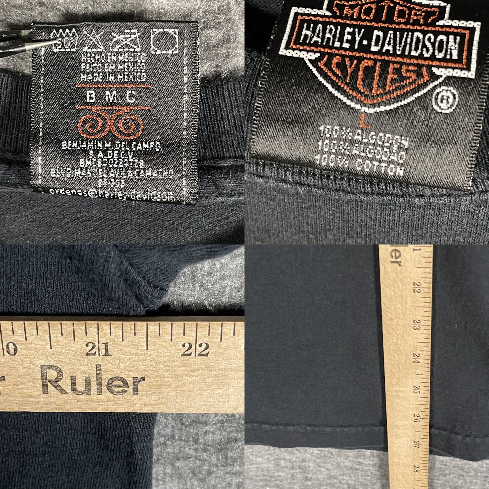 Harley Davidson Harley-Davidson Shirt Mens Large Black Biker Cancun Mexico Live The Legend Tee Size US L / EU 52-54 / 3 - 8 Thumbnail