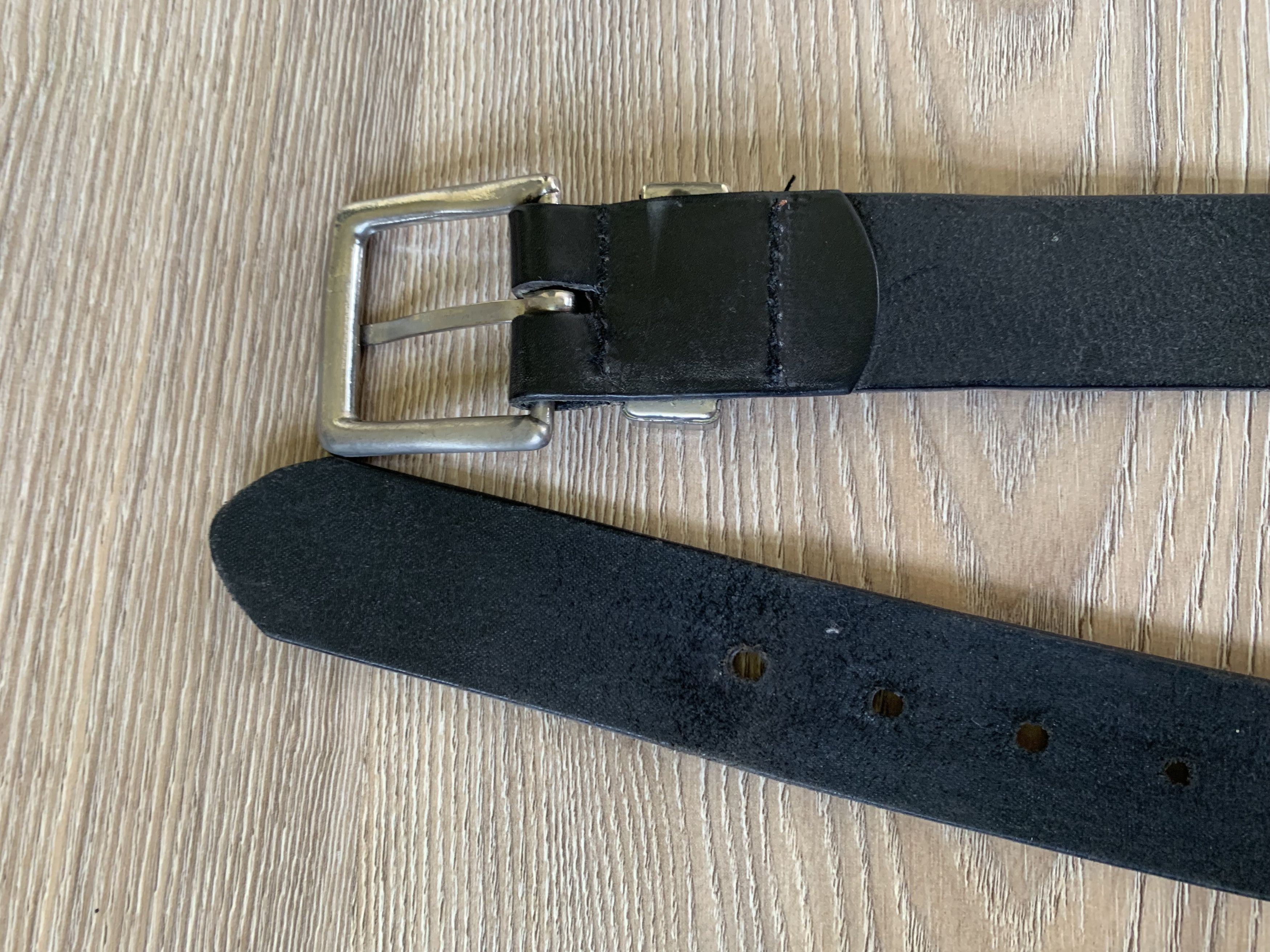 Calvin Klein Calvin Klein Vintage Black Leather Belt Size ONE SIZE - 9 Thumbnail