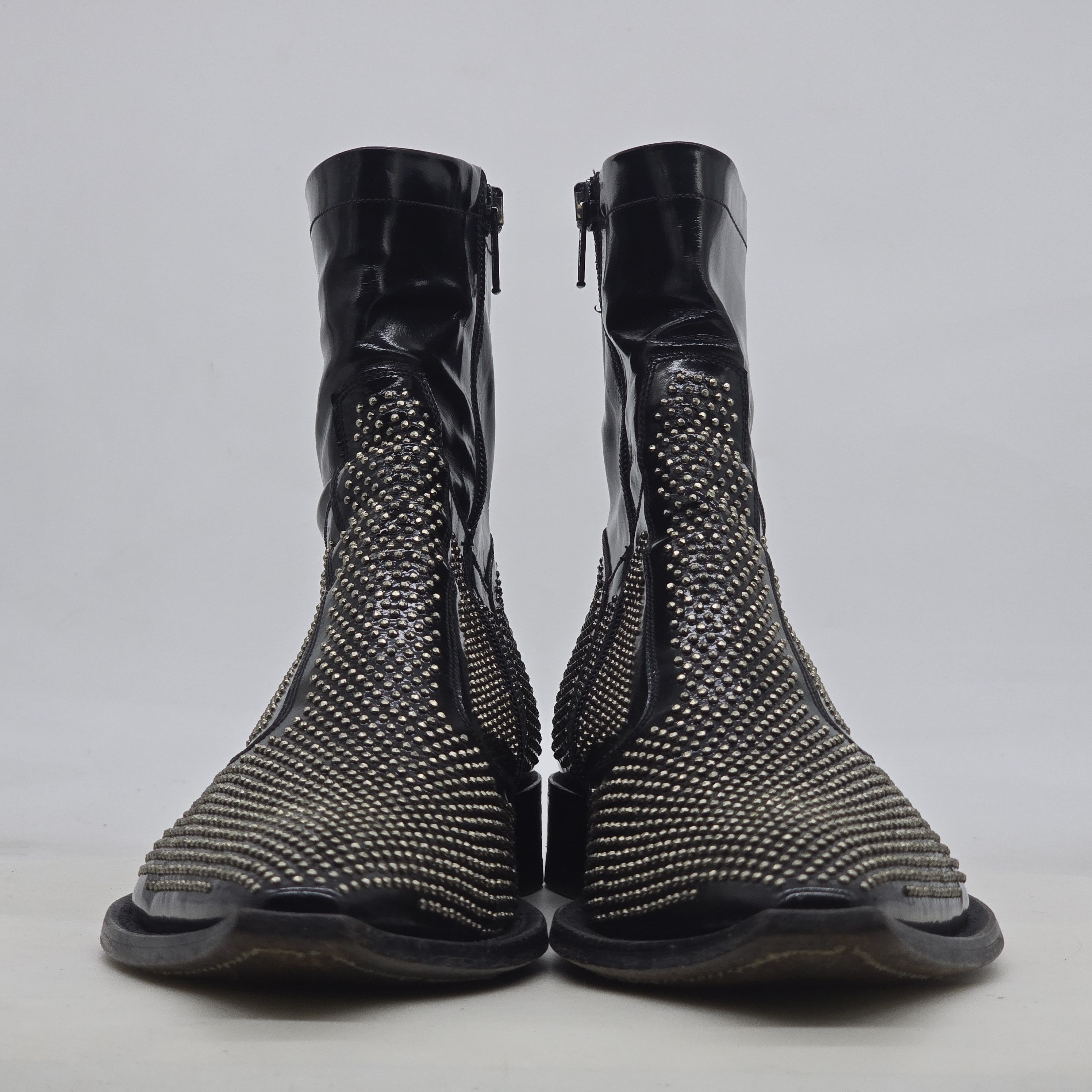 Gianni Barbato Gianni Barbato - Archive Studded Accents Leather Boots Size US 7 / EU 40 - 2 Thumbnail