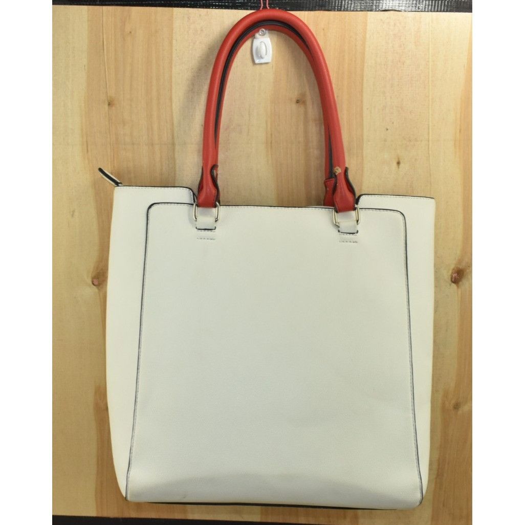 Christian Lacroix Christian Lacroix Women's Purse Black/White/Red Leather Tote Size ONE SIZE - 5 Thumbnail