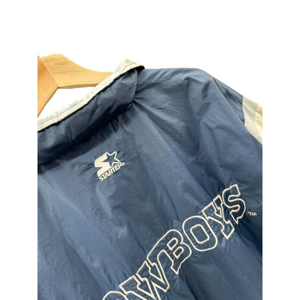 NFL × Starter × Vintage 1990's Starter Dallas Cowboys Windbreaker Zip Jacket Size US XL / EU 56 / 4 - 9 Thumbnail