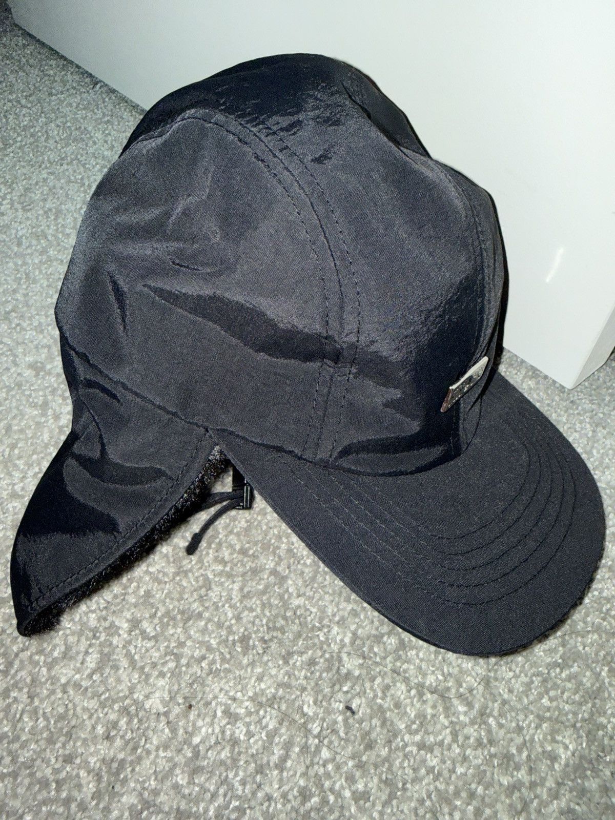 DENIM TEARS × Stussy Stussy x Denim Tears Earflap Cap - Size S/M - Black Size ONE SIZE - 3 Thumbnail