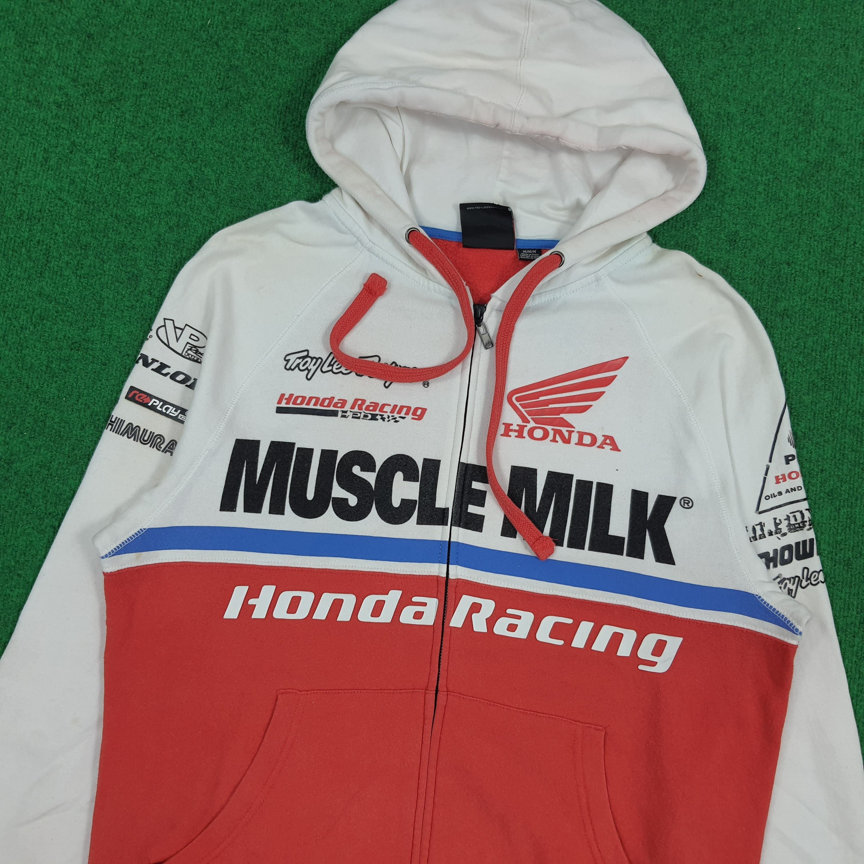 Honda × Vintage Vintage Honda Racing Japan Motorsports Zipper Hoodie Size US M / EU 48-50 / 2 - 5 Thumbnail
