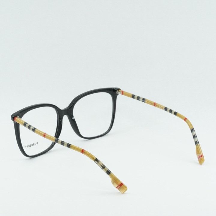 Burberry Burberry BE2367 3853 Eyeglasses Black/Check Brown 54mm Size ONE SIZE - 6 Thumbnail