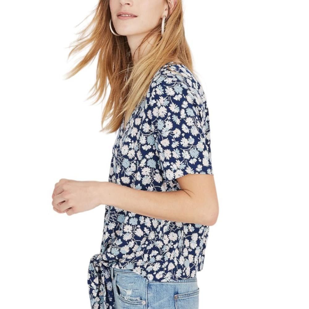 Madewell Madewell l Novel Tie-Front Top in French Floral XS Size XS / US 0-2 / IT 36-38 - 2 Thumbnail