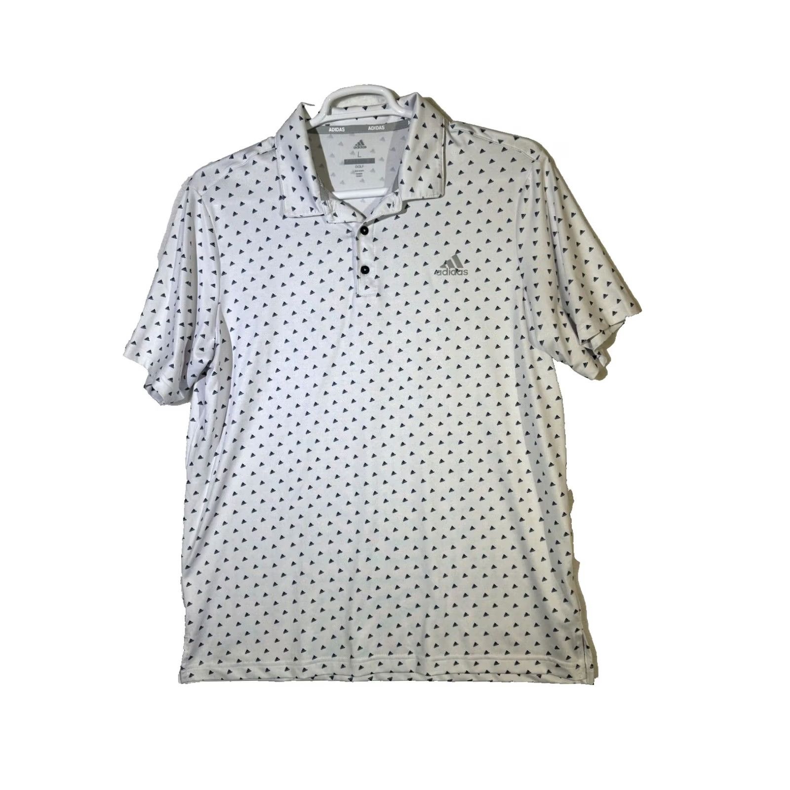 Adidas Adidas Golf Polo Shirt Men’s L White Pull‑Over Polyester-Blend Stretch Performance Size US L / EU 52-54 / 3 - 2 Thumbnail