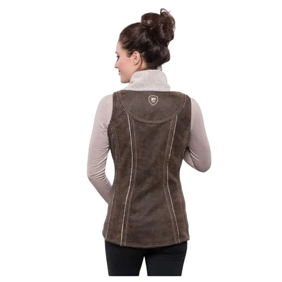 Kuhl NWT KUHL Womens Dani Sherpa Vest Italian Faux Leather Shearl Size S / US 4 / IT 40 - 19 Thumbnail