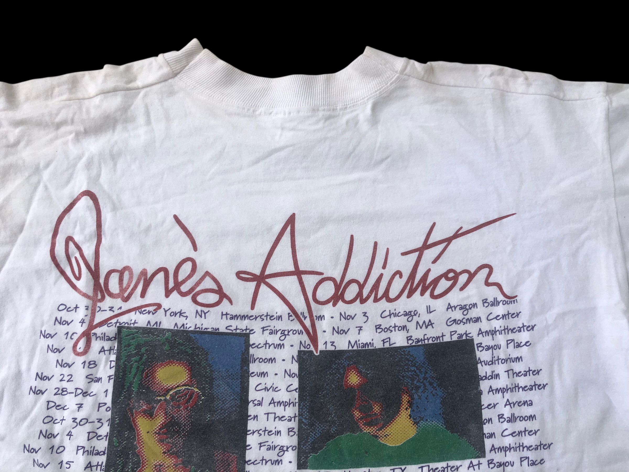 Jane's Addiction 🔥Vintage 90s JANE'S ADDICTION Tour Grunge Band T-Shirt Rare Size US L / EU 52-54 / 3 - 6 Thumbnail