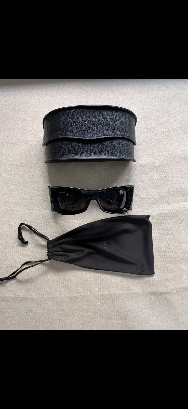 Balenciaga Balenciaga Extreme Oversized Wrap Sunglasses Size ONE SIZE - 3 Thumbnail