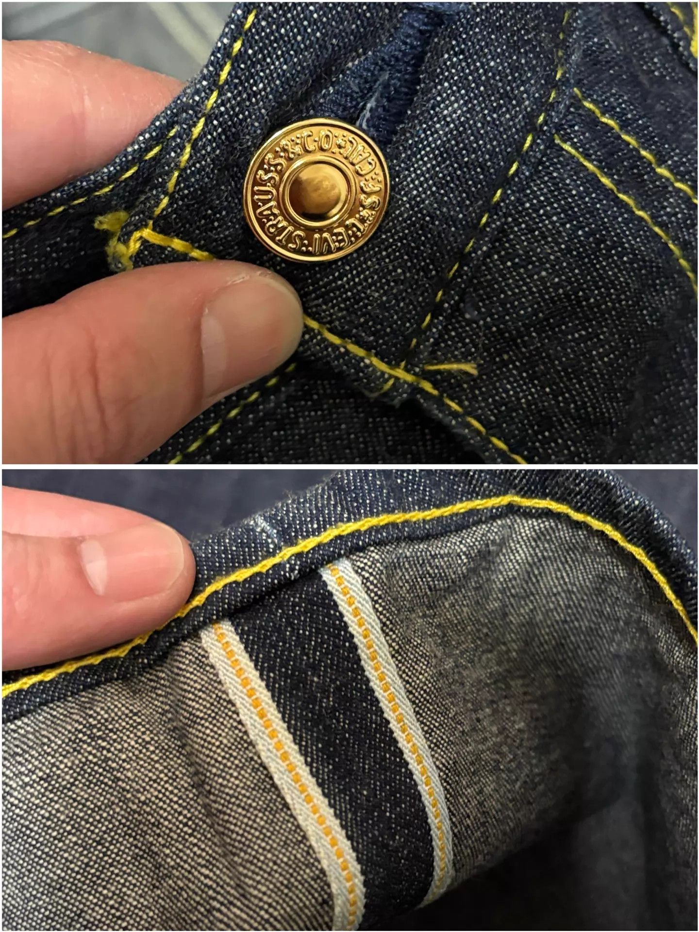 Levi's Levi's Fenom Raw 207 W32 Jeans Light Golden Selvedge Gold Size US 32 / EU 48 - 4 Thumbnail