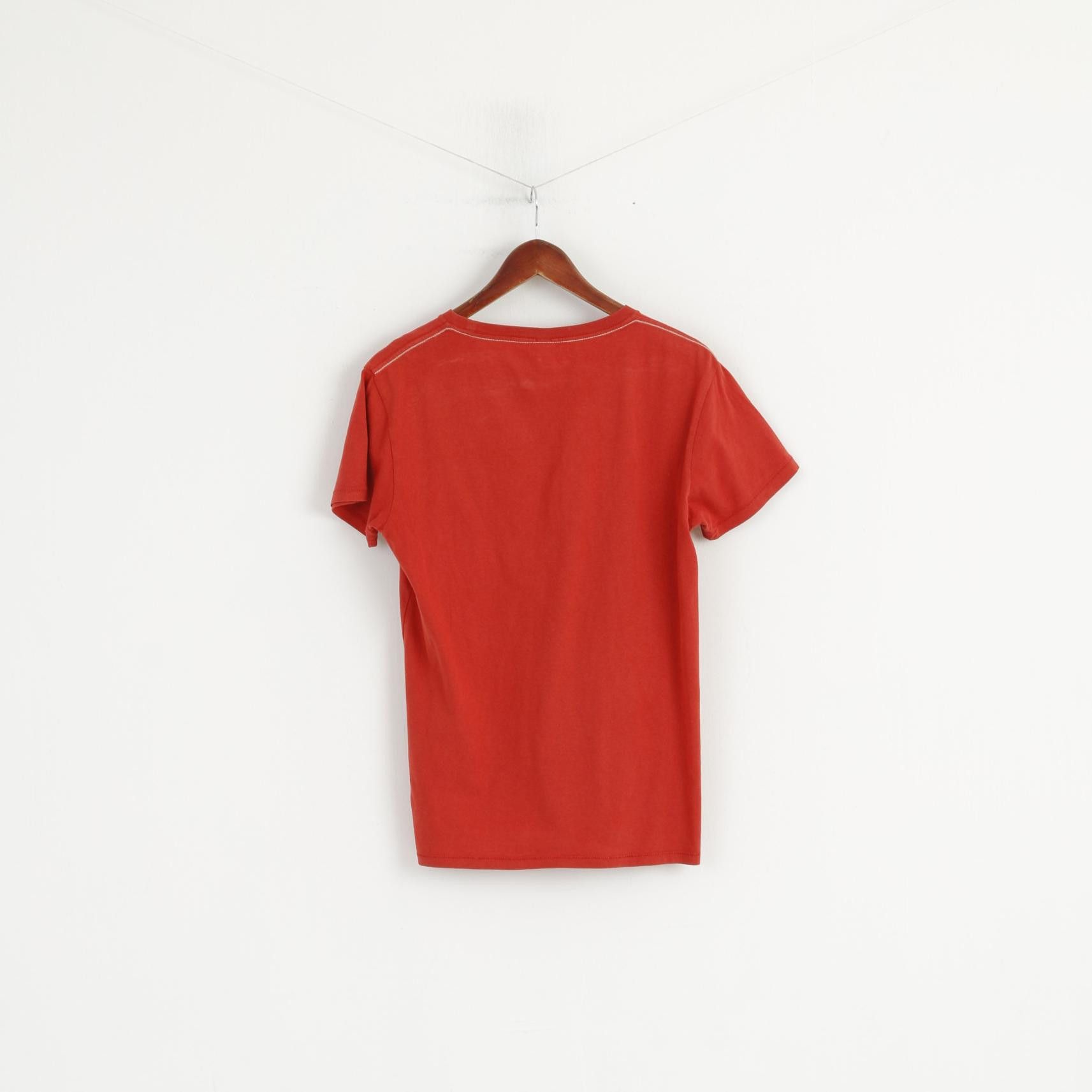 Replay Replay Men M Shirt Orange Graphic Cotton Crew Neck 6399 Size US M / EU 48-50 / 2 - 6 Thumbnail