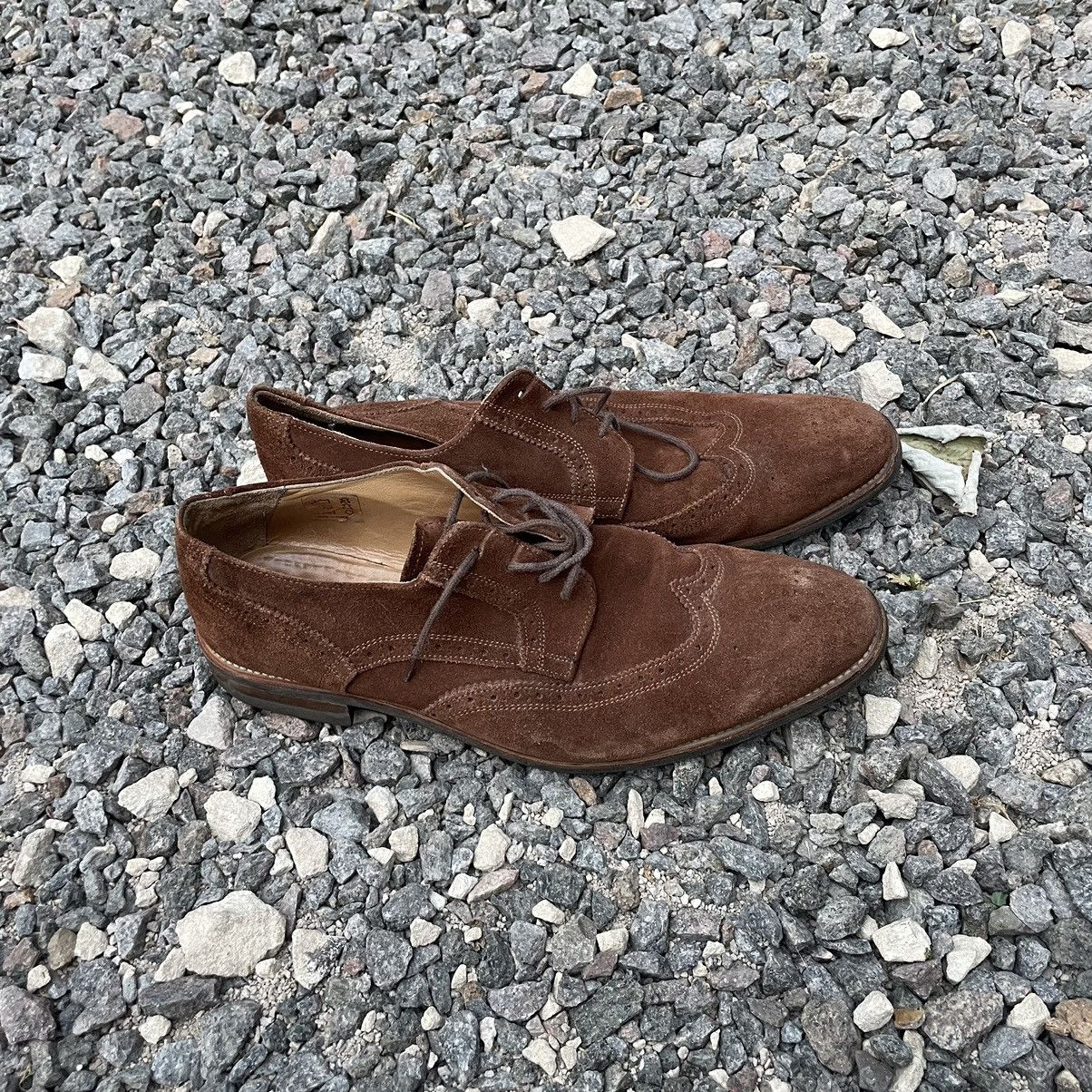 Russell & Bromley 9 Russell Bromley Brown Suede Leather Hand Made Derby Shoes Size US 9 / EU 42 - 1 Thumbnail