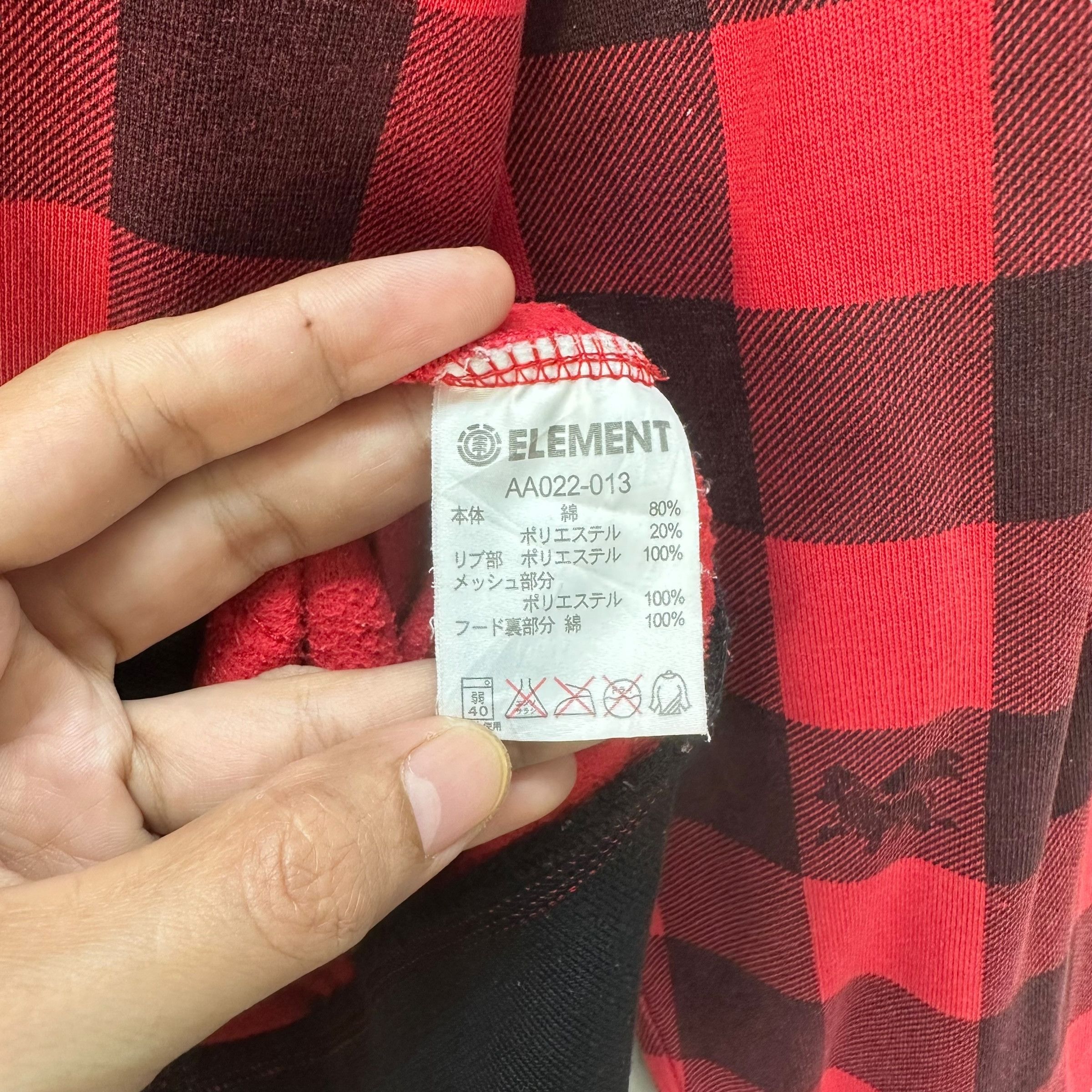 Element ELEMENT SKATEBOARDS CHECKED/PLAID ZIPPER HOODIES #8691-021 Size US L / EU 52-54 / 3 - 9 Thumbnail
