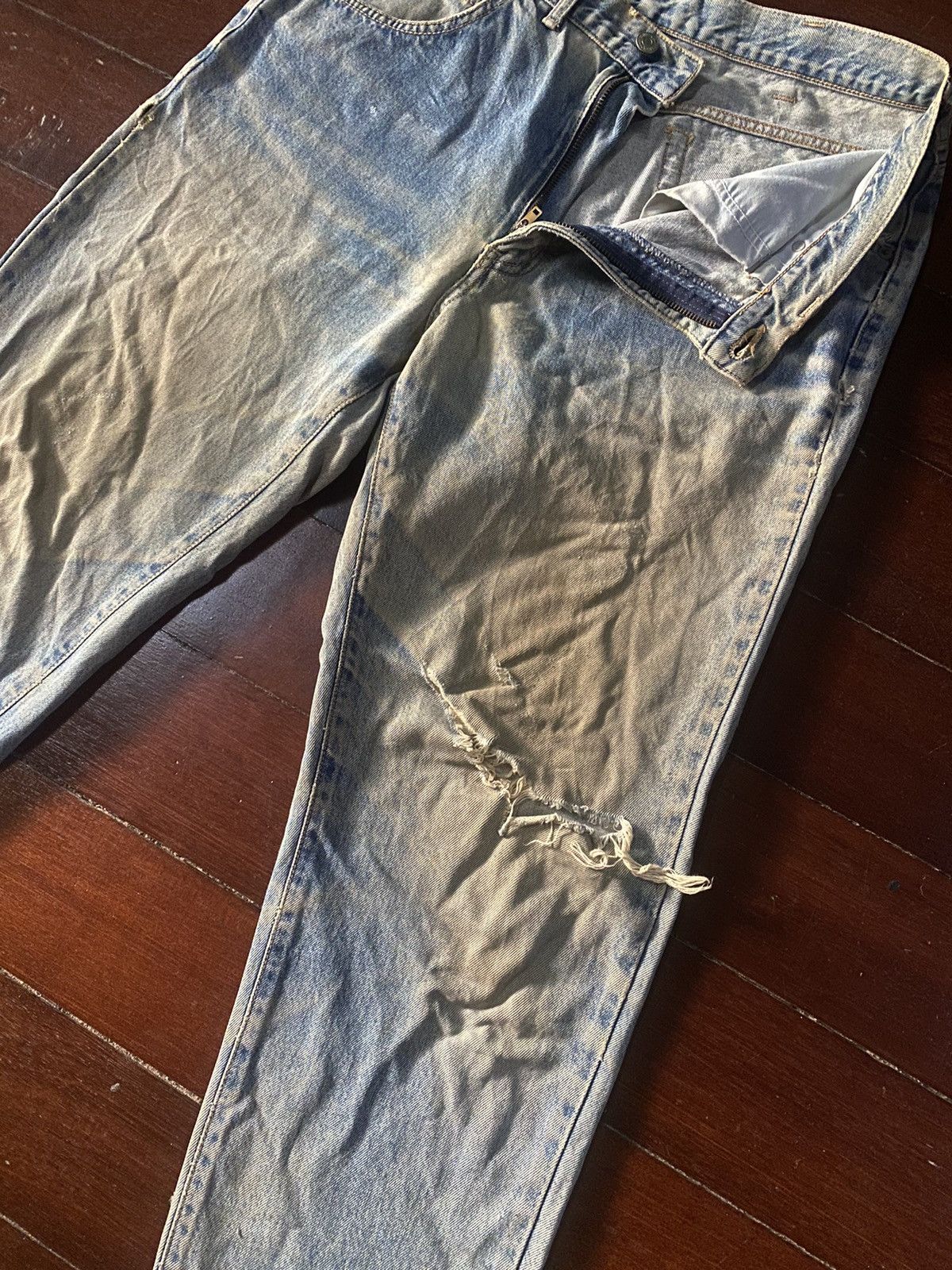 Edwin × Vintage FIRE 🔥 VINTAGE EDWIN INTERNATIONAL distressed faded mud wash Size US 36 / EU 52 - 8 Thumbnail