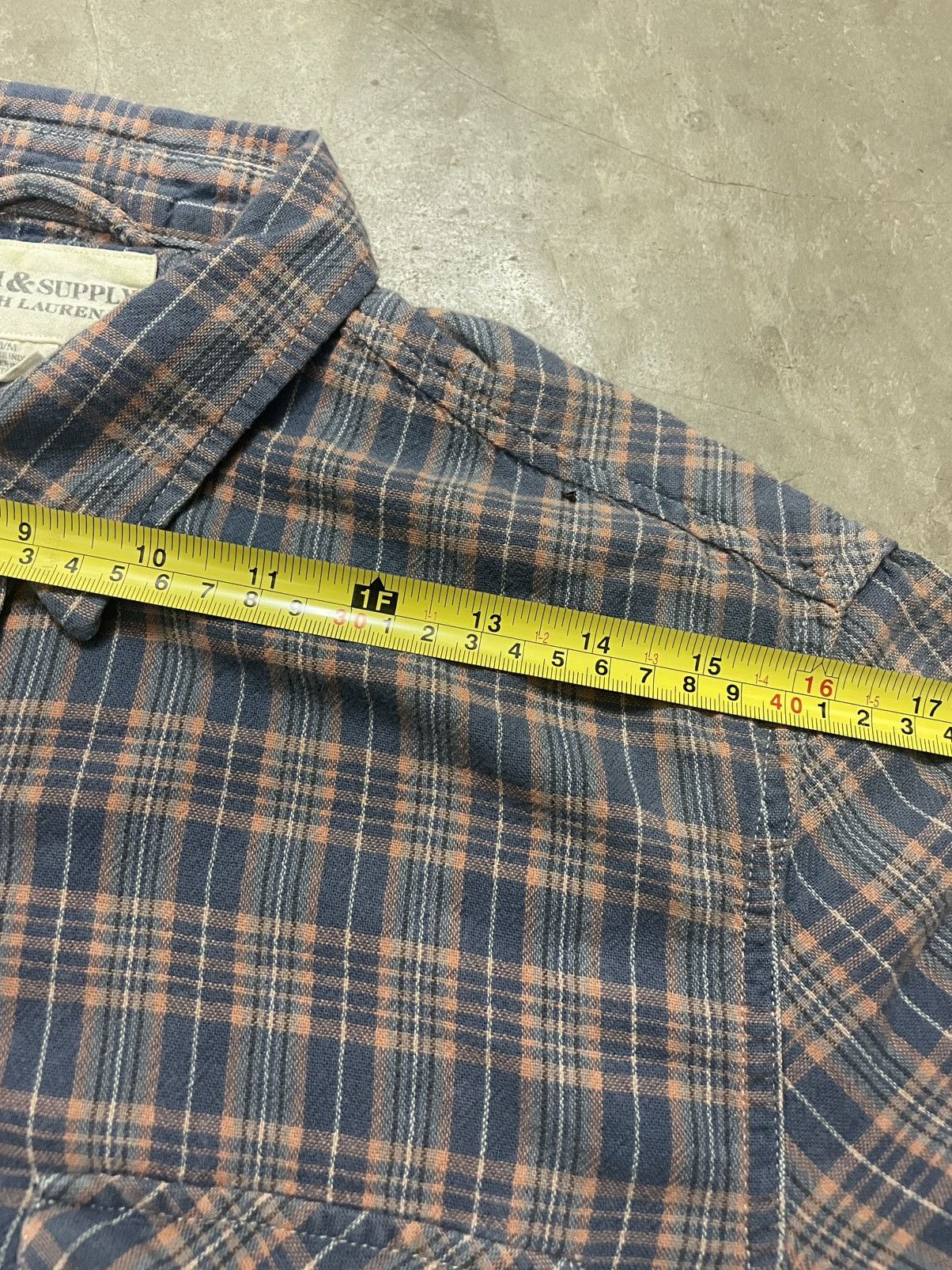 Denim & Supply Ralph Lauren Denim Ralph Lauren Flannel Tshirt with Pearl Button Size US M / EU 48-50 / 2 - 9 Thumbnail