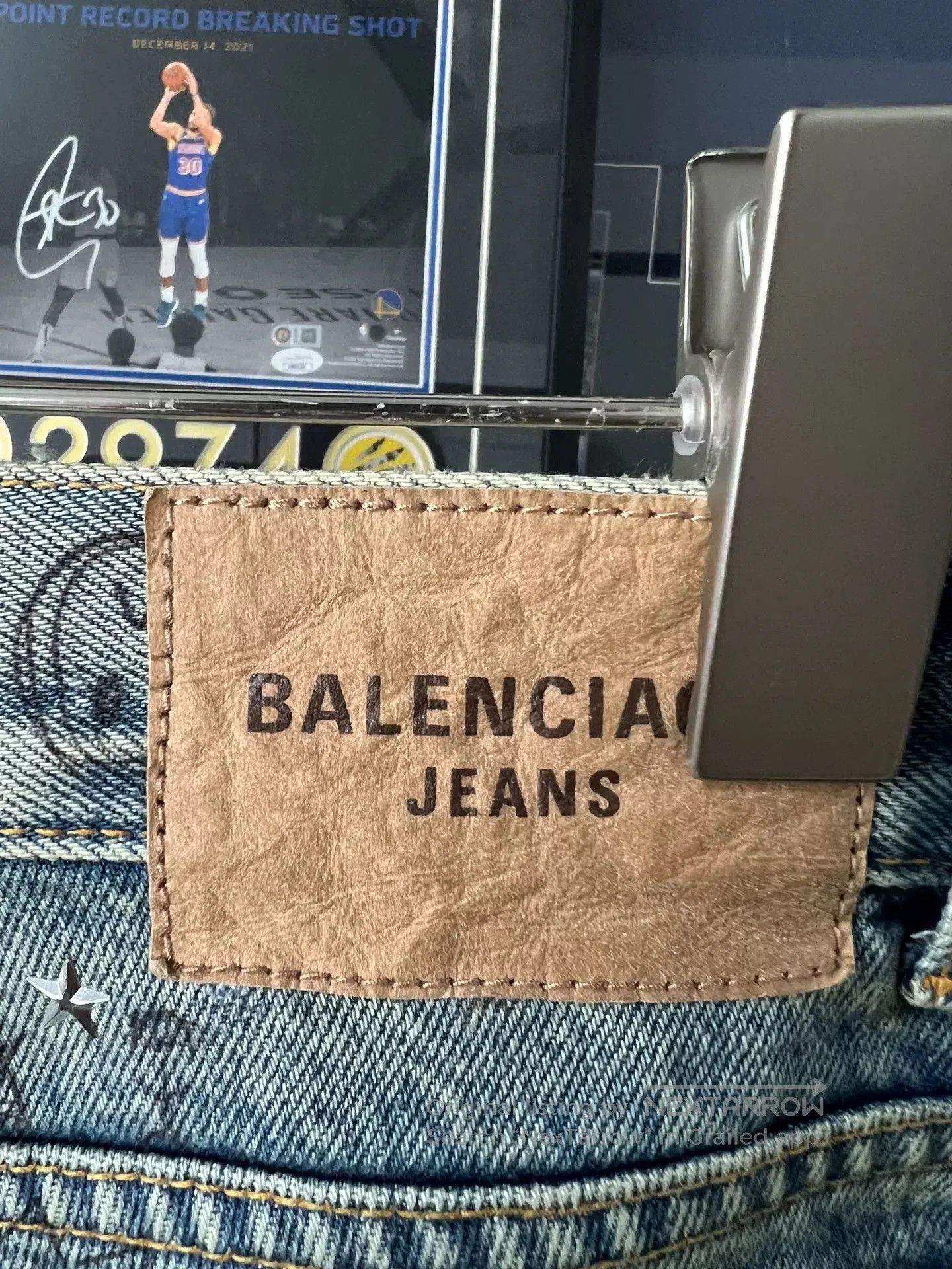 Balenciaga Balenciaga 22FW Crystal Graffiti Ripped Jeans. Size US 28 / EU 44 - 3 Thumbnail