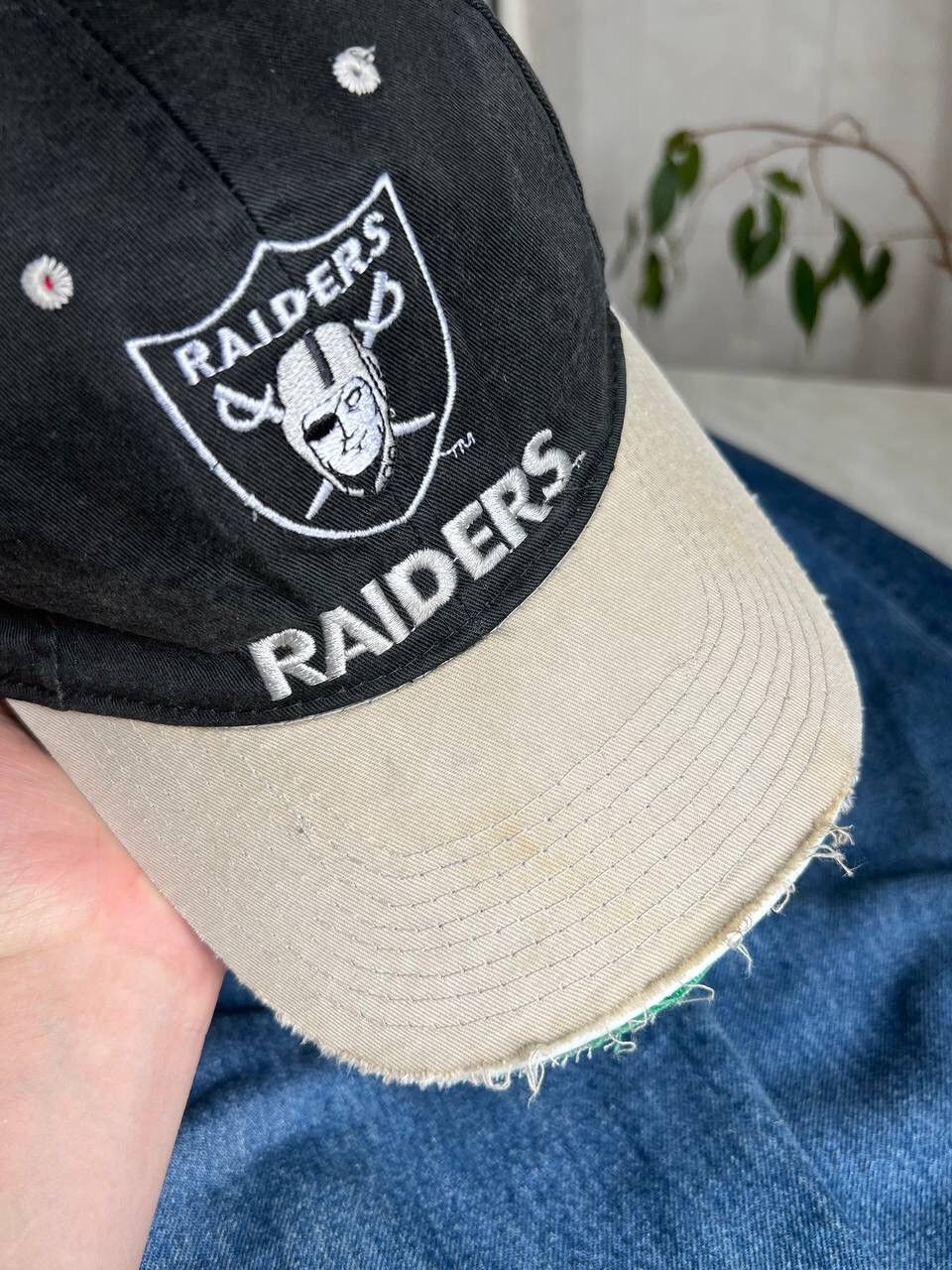 NFL × Vintage Vintage NFL Team Raiders 1998 Faded Cap Hat Streetwear Size ONE SIZE - 3 Thumbnail